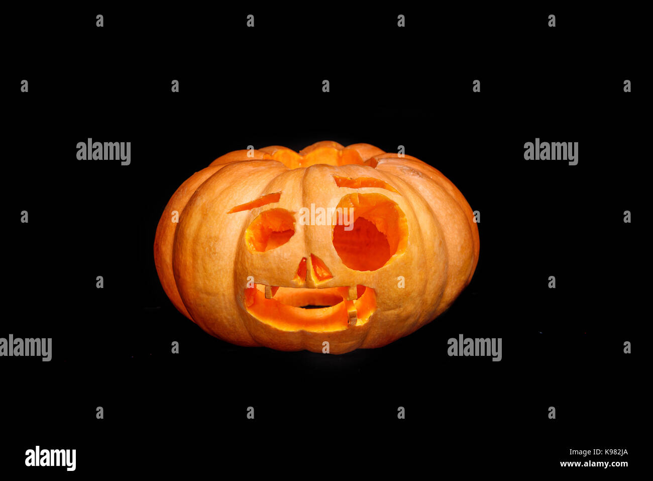 Spooky Halloween pumpkin Stock Photo - Alamy