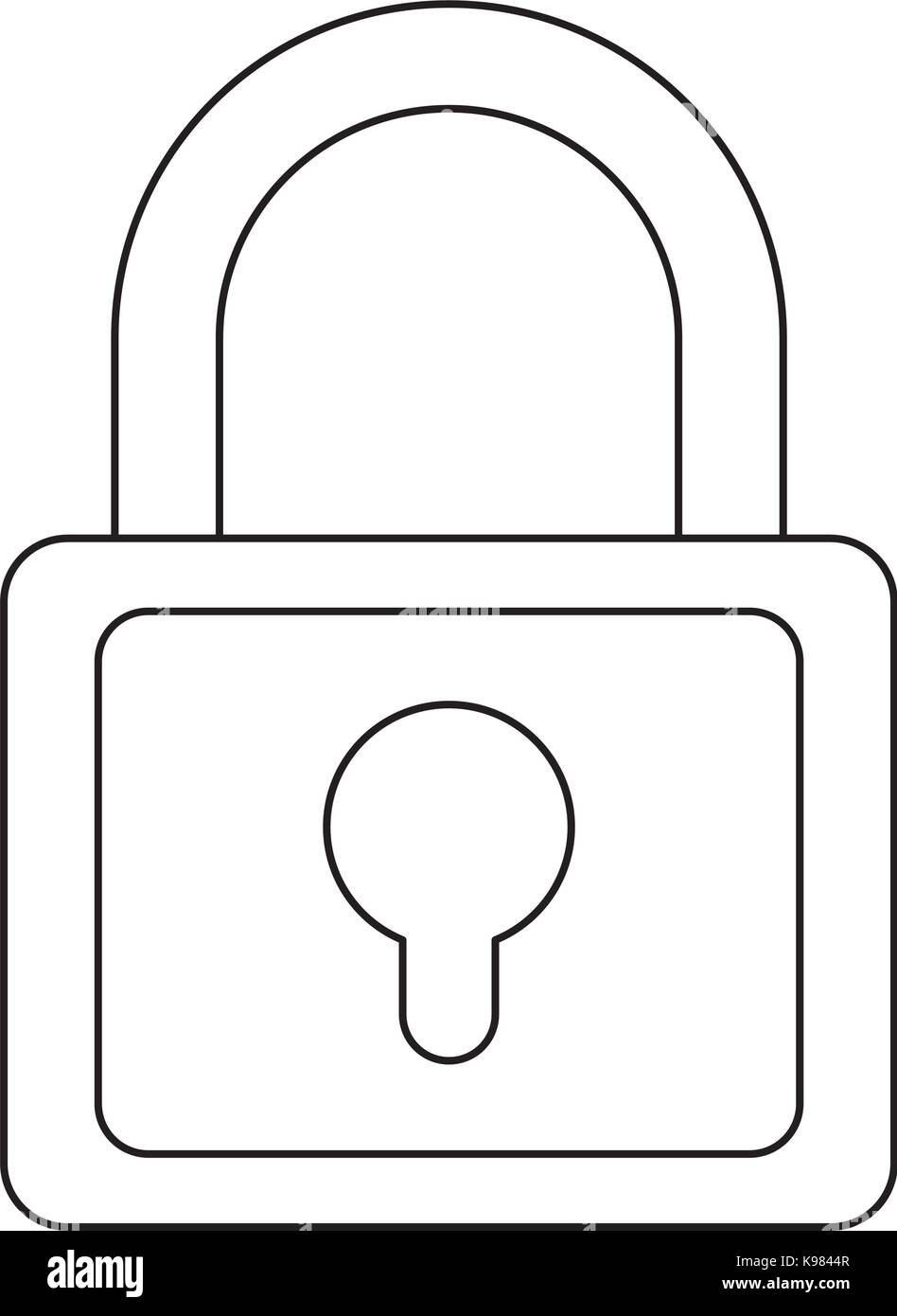 security padlock icon Stock Vector Image & Art - Alamy