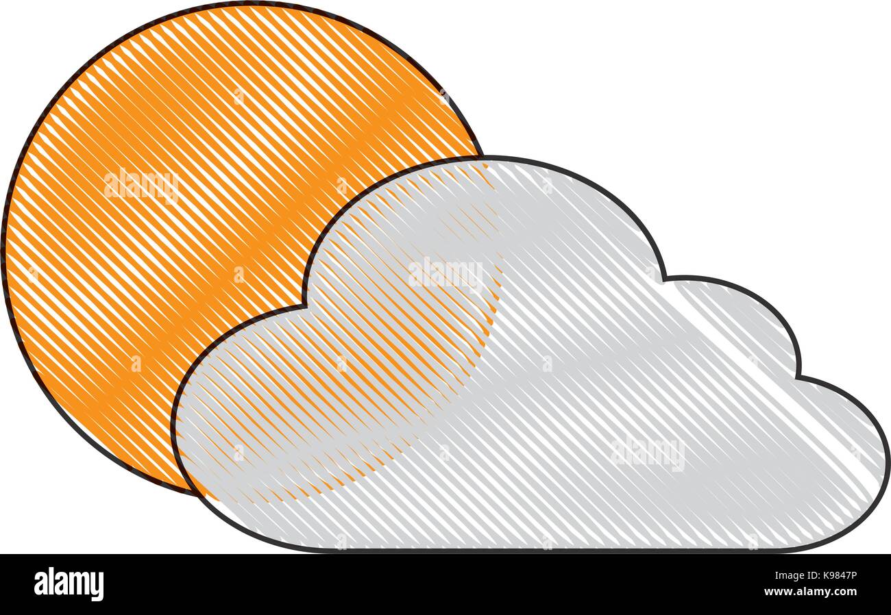 cloud and sun icon Stock Vector Image & Art - Alamy