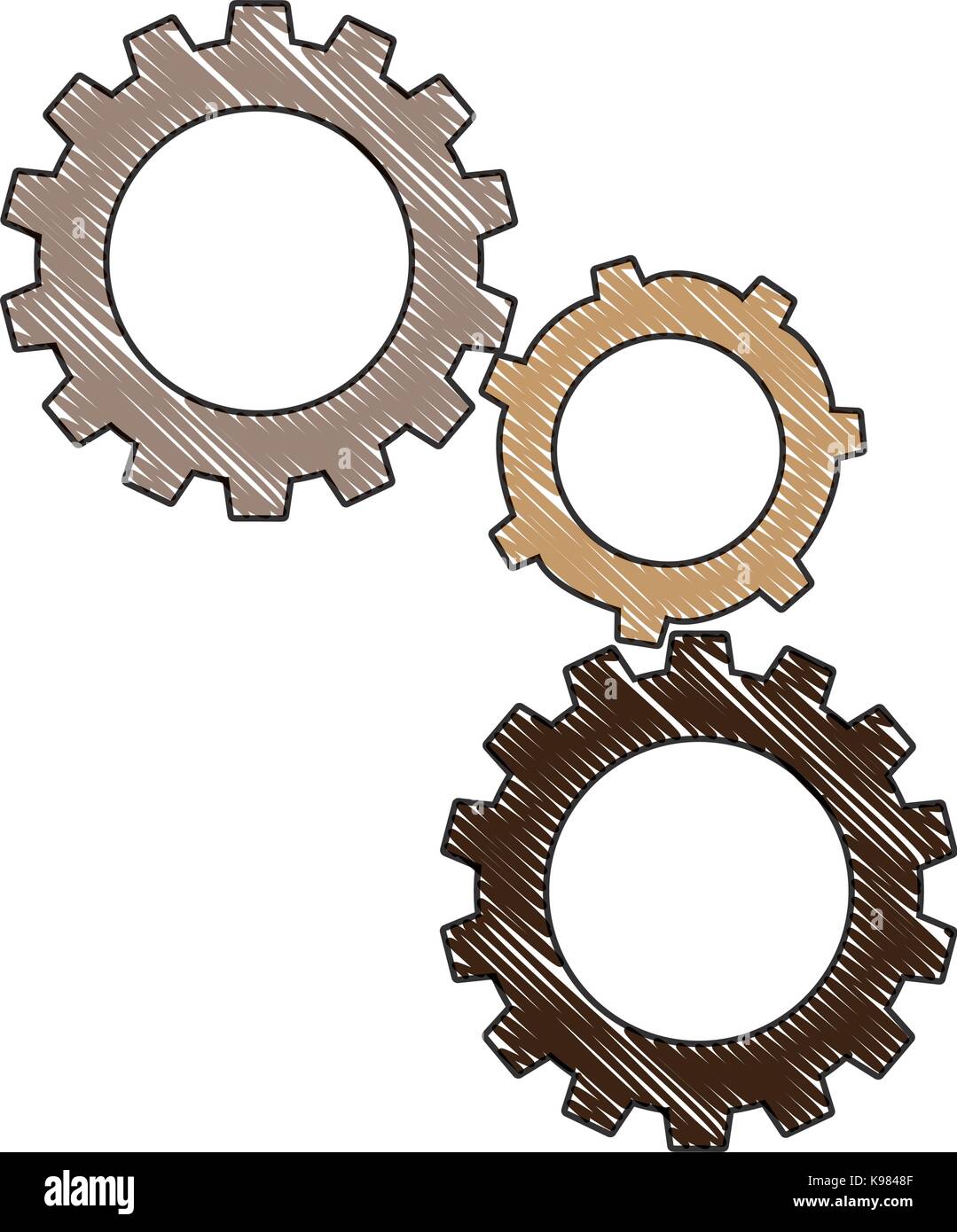 gear wheels icon Stock Vector Image & Art - Alamy
