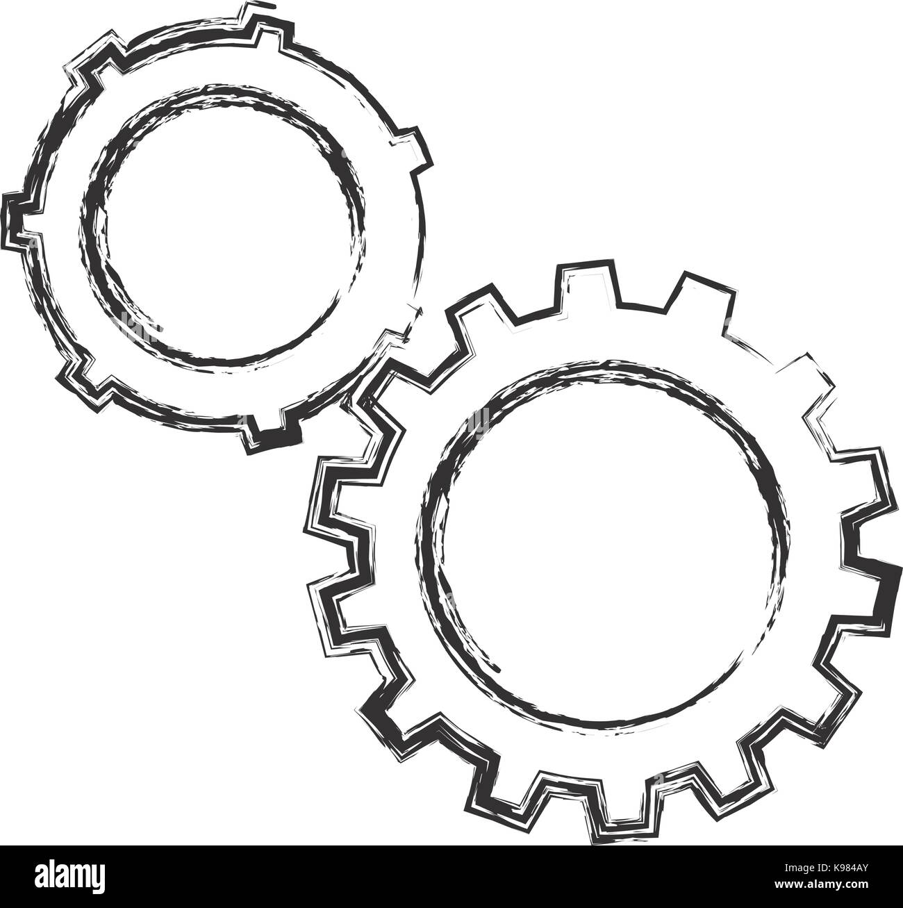 gear wheels icon Stock Vector Image & Art - Alamy