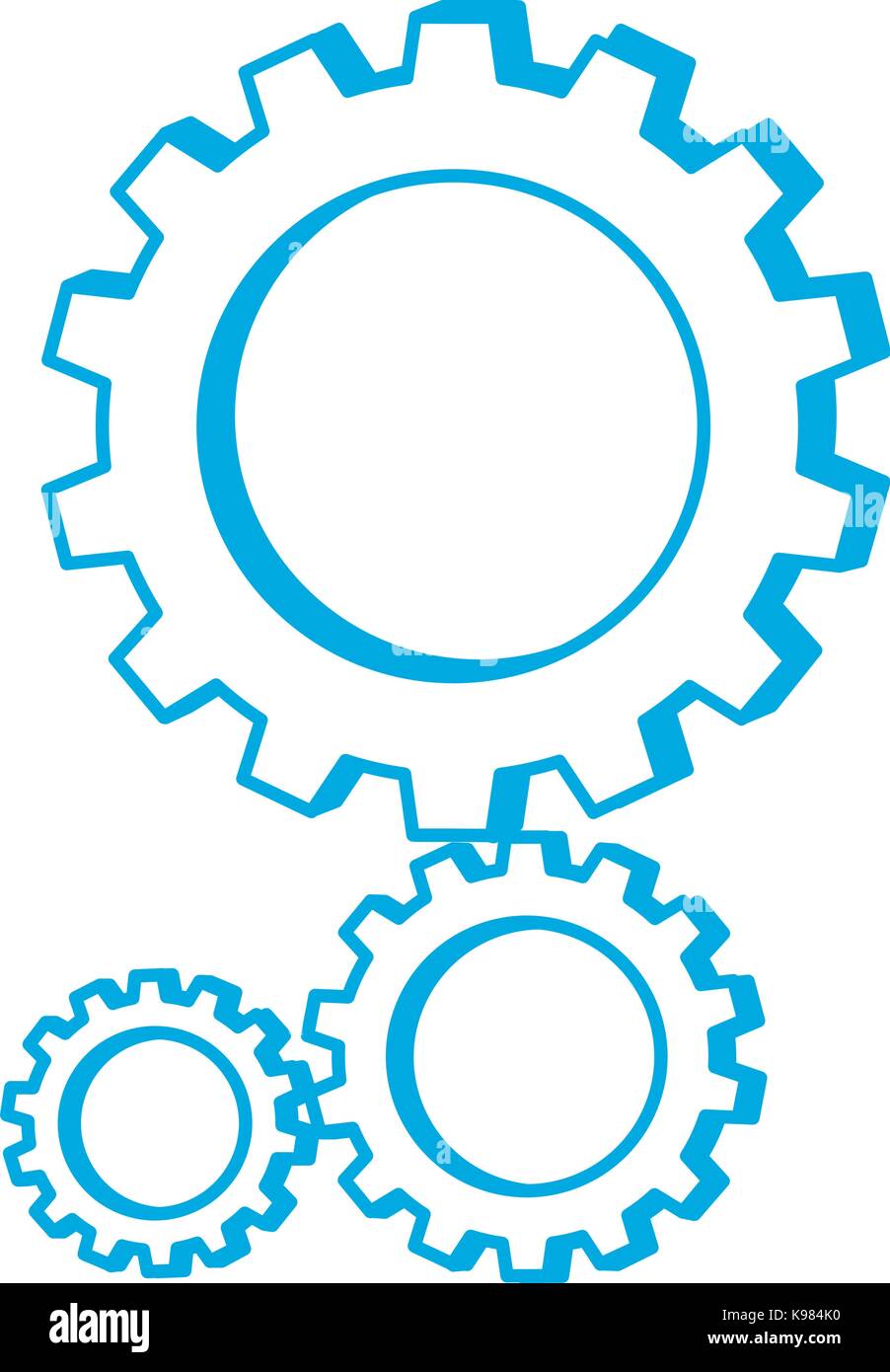 gear wheels icon Stock Vector Image & Art - Alamy