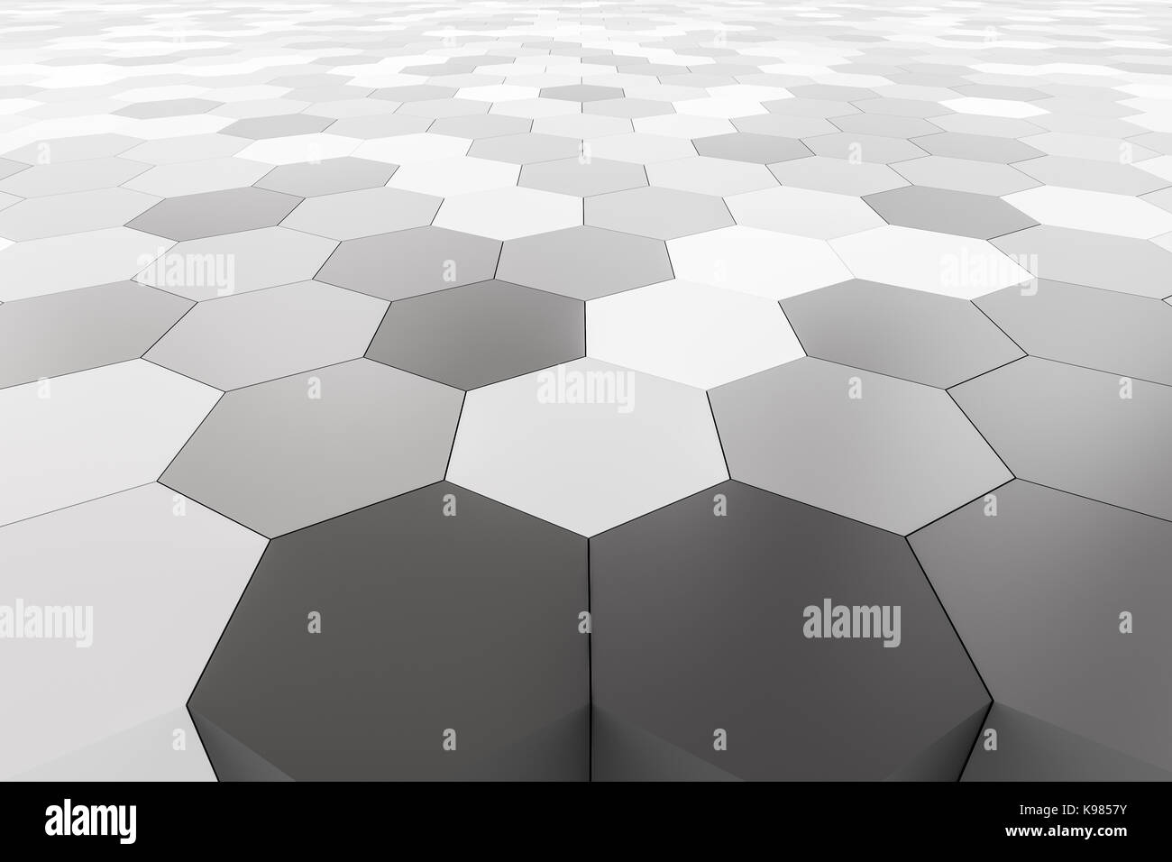 3d rendering of abstract hexagon background Stock Photo - Alamy