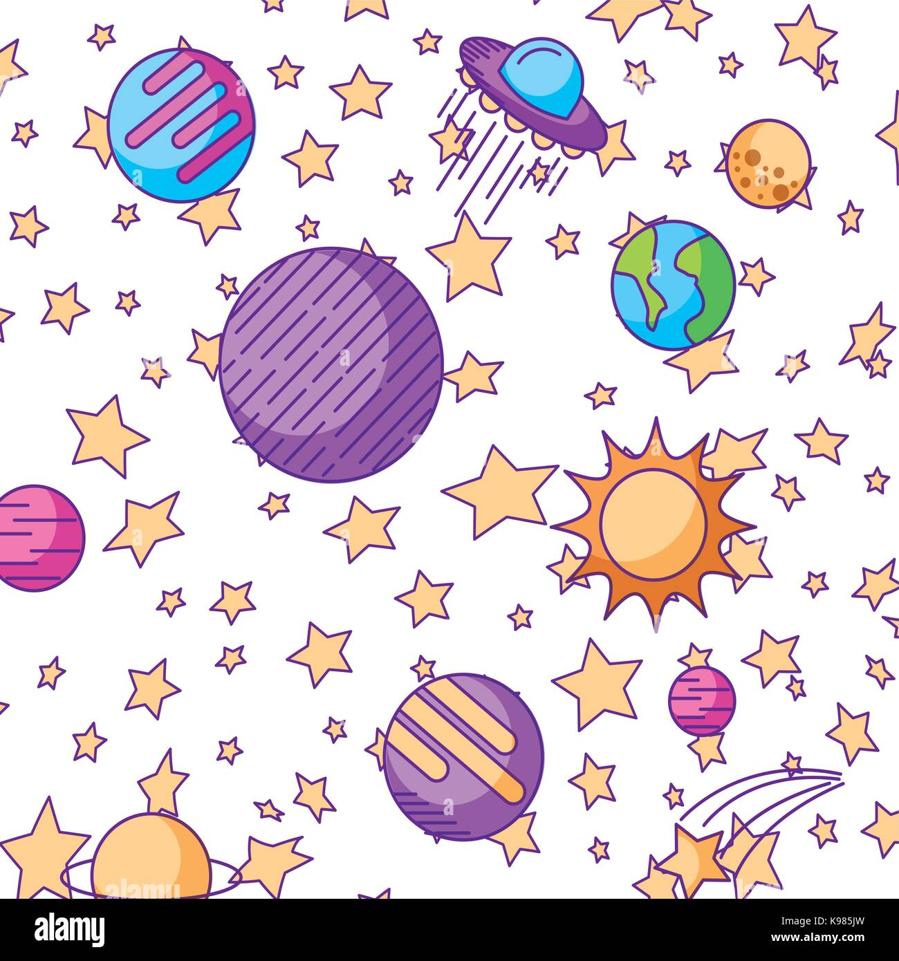 universe planet earth space Stock Vector Image & Art - Alamy