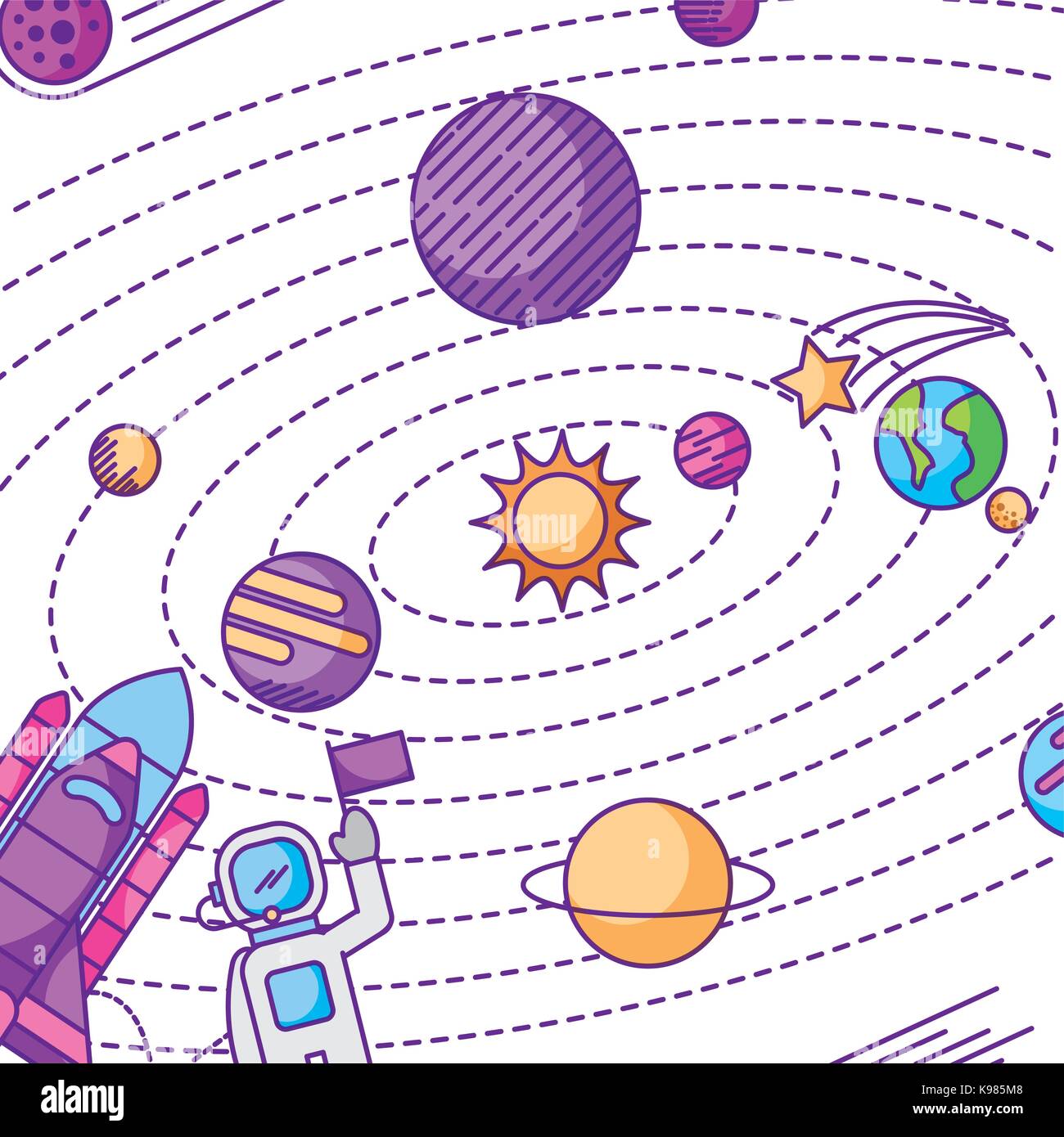 universe planet earth space Stock Vector Image & Art - Alamy