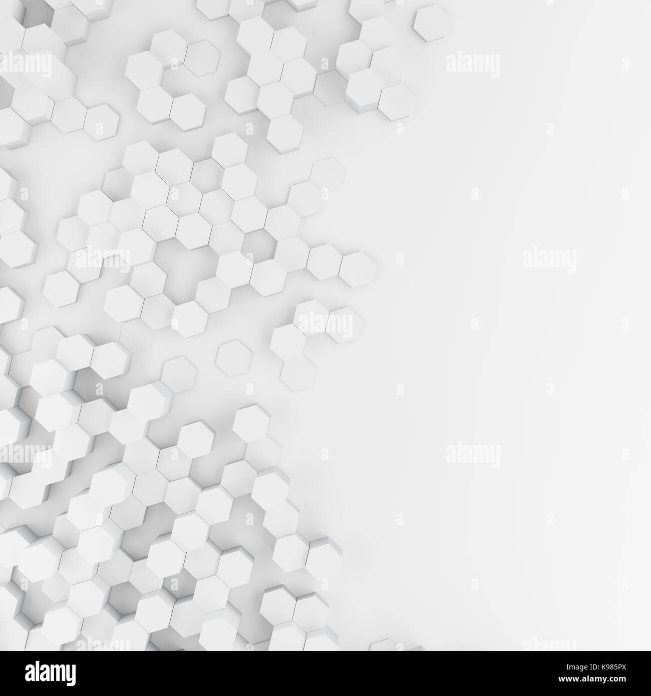 3d rendering of abstract hexagon background Stock Photo - Alamy