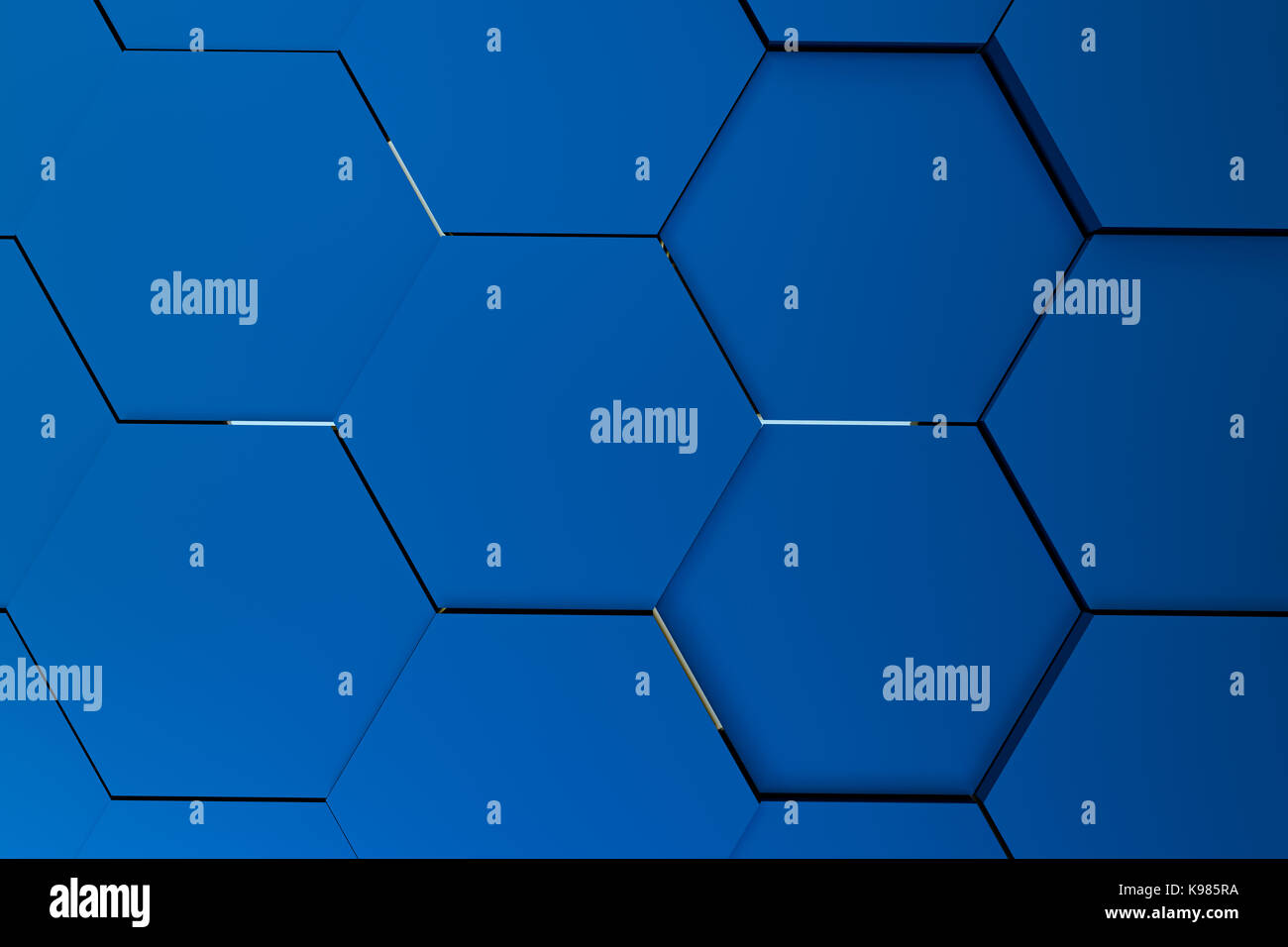 3d rendering of abstract hexagon background Stock Photo - Alamy