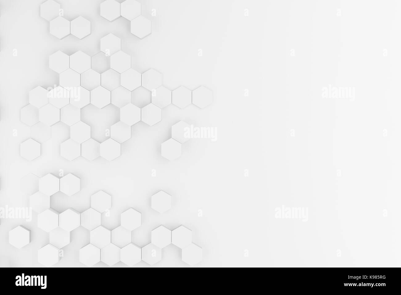 3d rendering of abstract hexagon background Stock Photo - Alamy