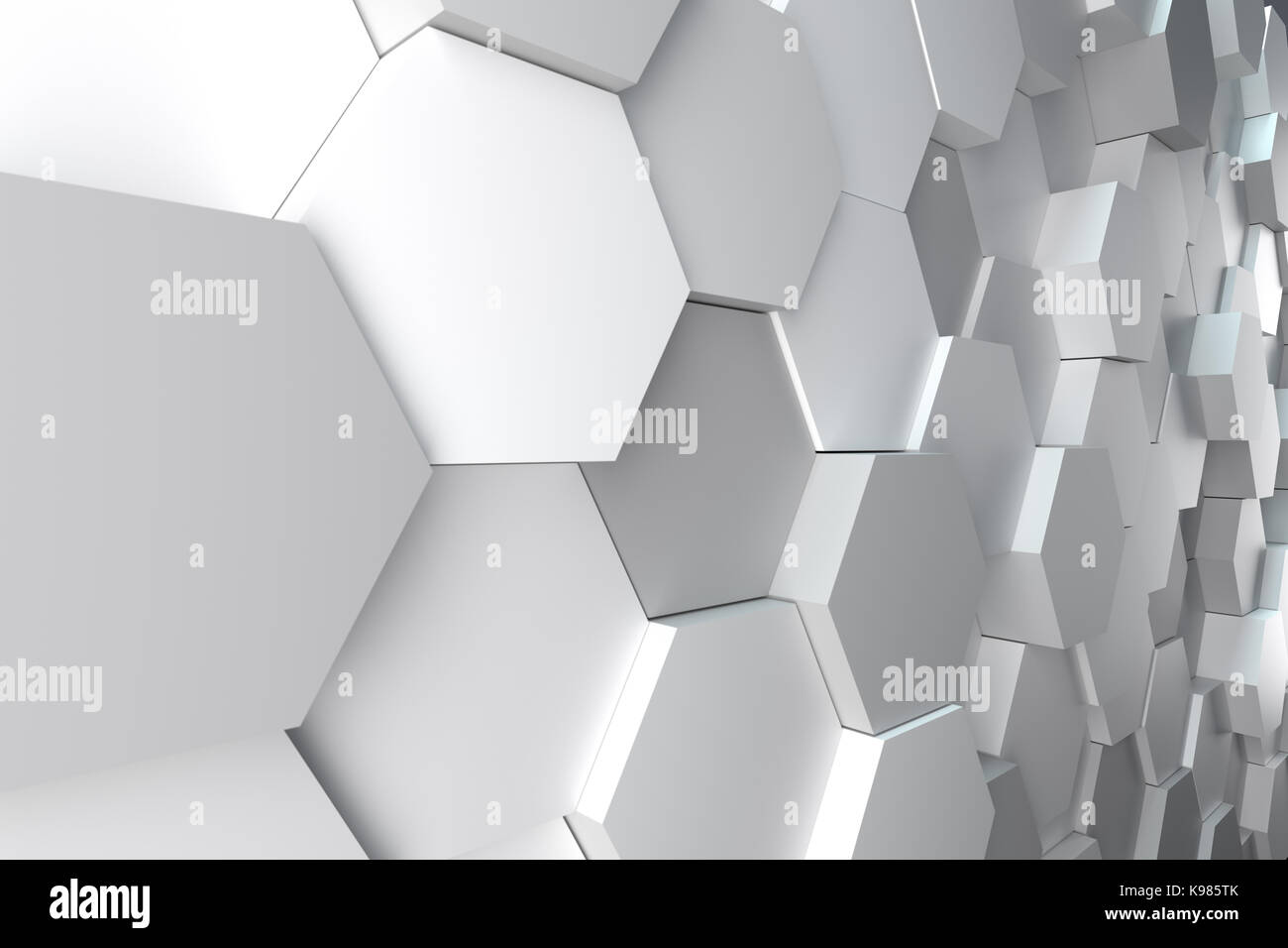 3d rendering of abstract hexagon background Stock Photo - Alamy