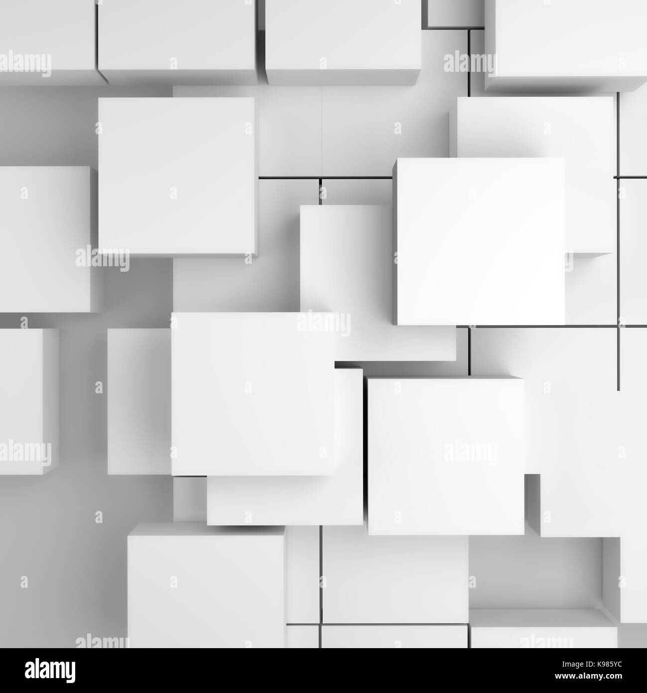 3d rendering of abstract cubes background Stock Photo - Alamy
