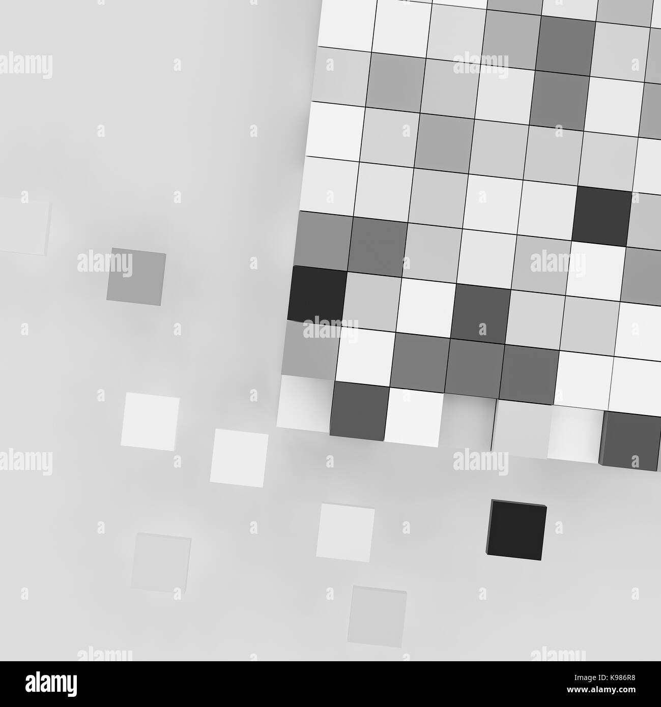 3d rendering of abstract cubes background Stock Photo - Alamy