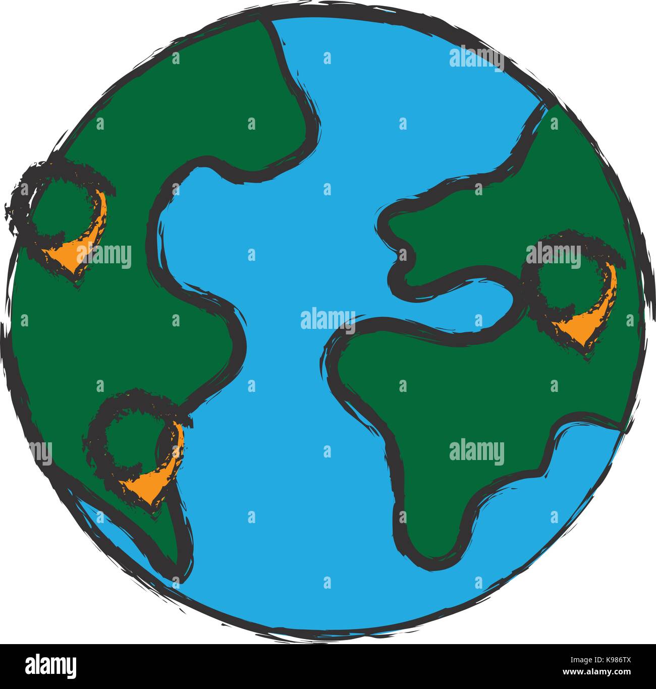 earth planet icon Stock Vector Image & Art - Alamy