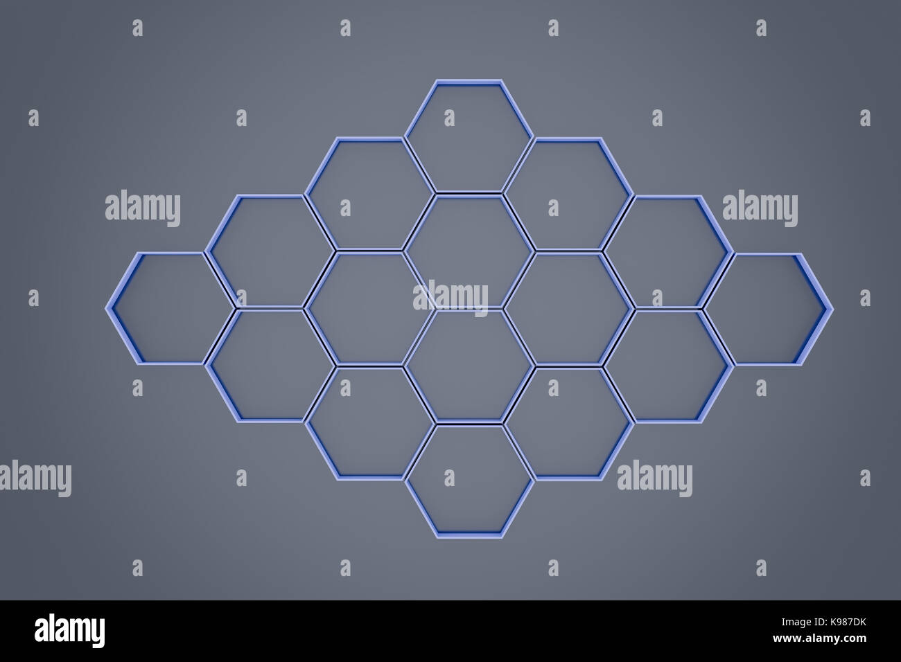 3d rendering of abstract hexagon background Stock Photo - Alamy