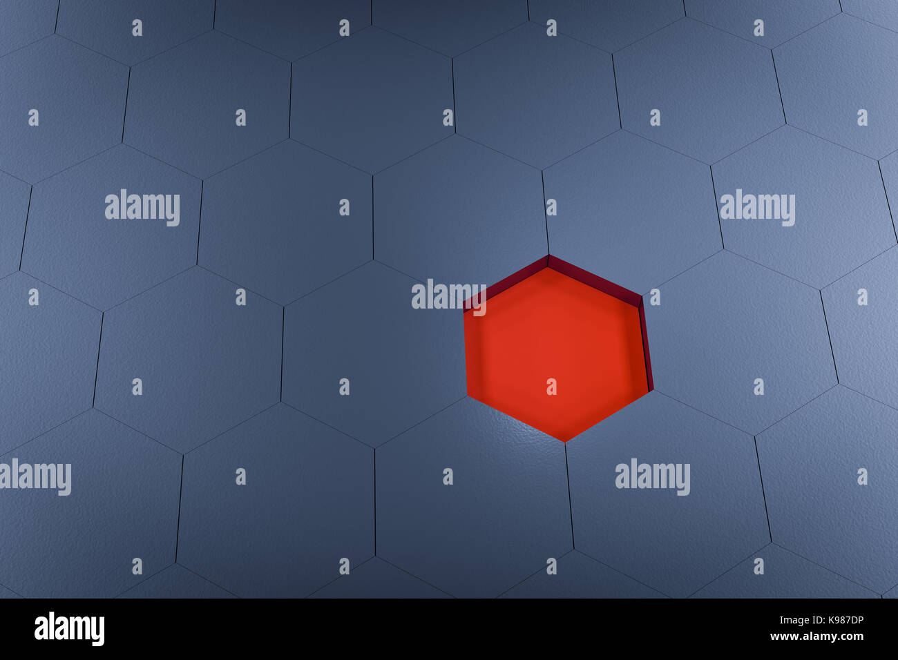 3d rendering of abstract hexagon background Stock Photo - Alamy