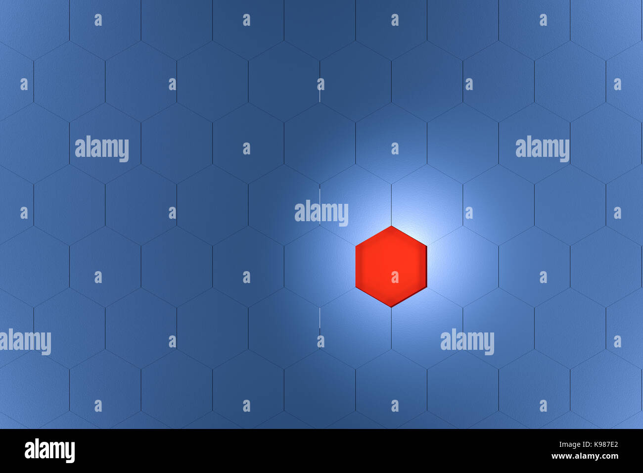 3d rendering of abstract hexagon background Stock Photo - Alamy
