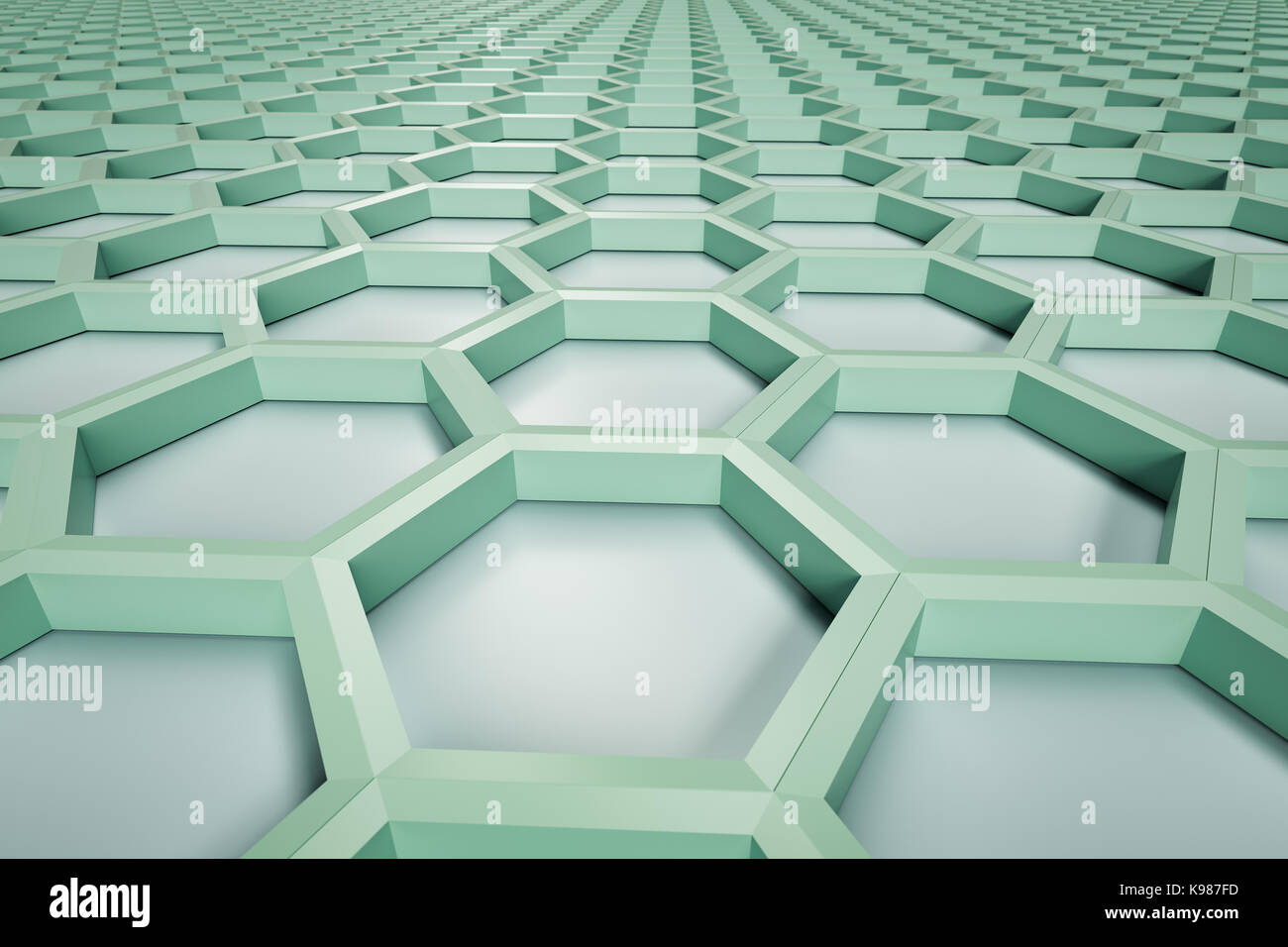 3d rendering of abstract hexagon background Stock Photo - Alamy