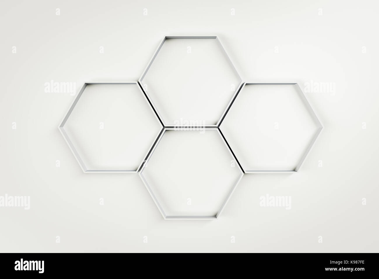 3d rendering of abstract hexagon background Stock Photo - Alamy