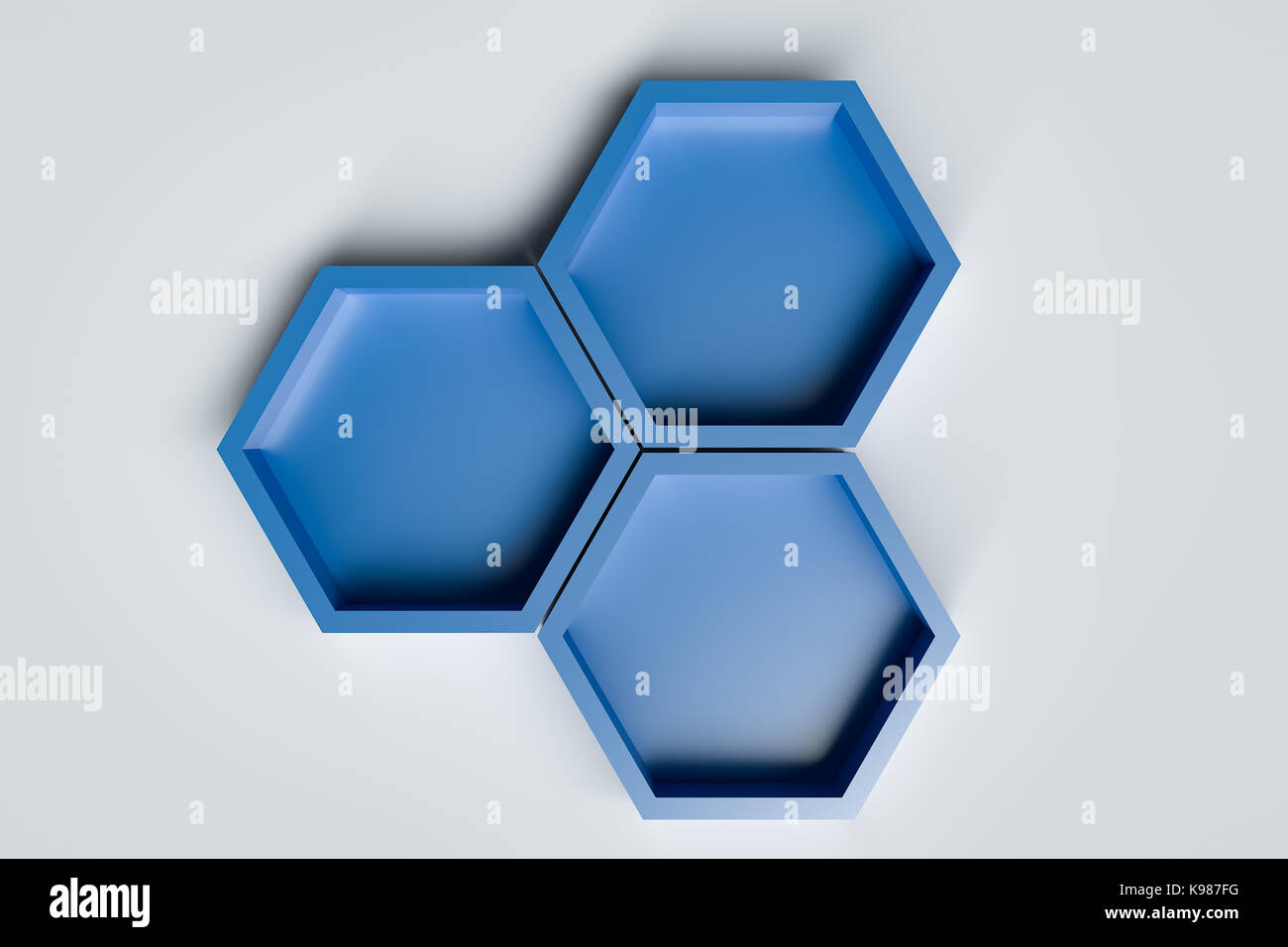 3d rendering of abstract hexagon background Stock Photo - Alamy