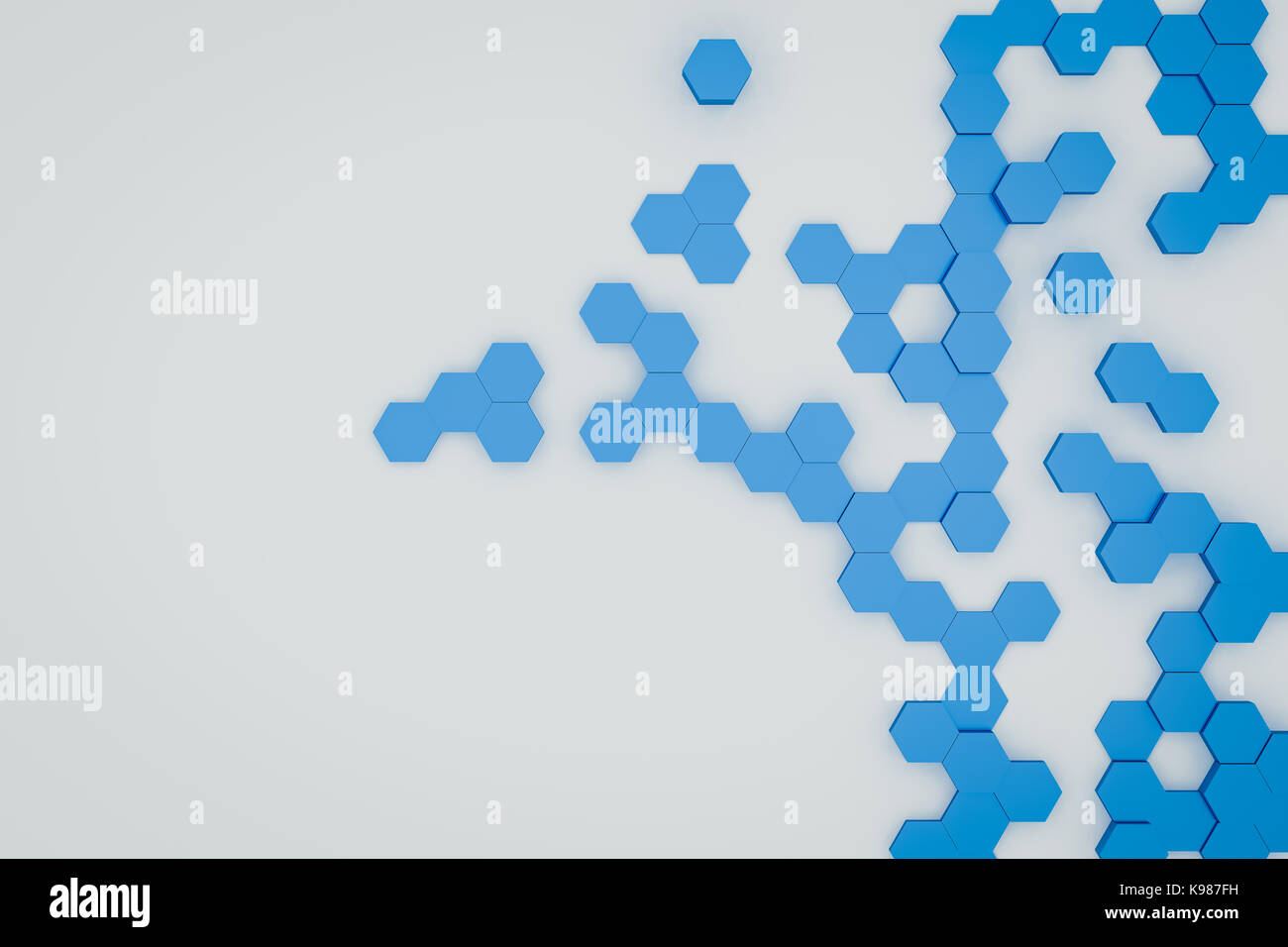 3d rendering of abstract hexagon background Stock Photo - Alamy