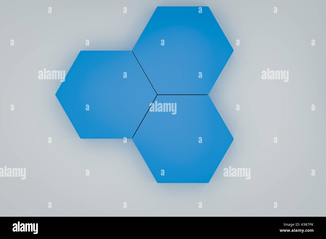 3d rendering of abstract hexagon background Stock Photo - Alamy