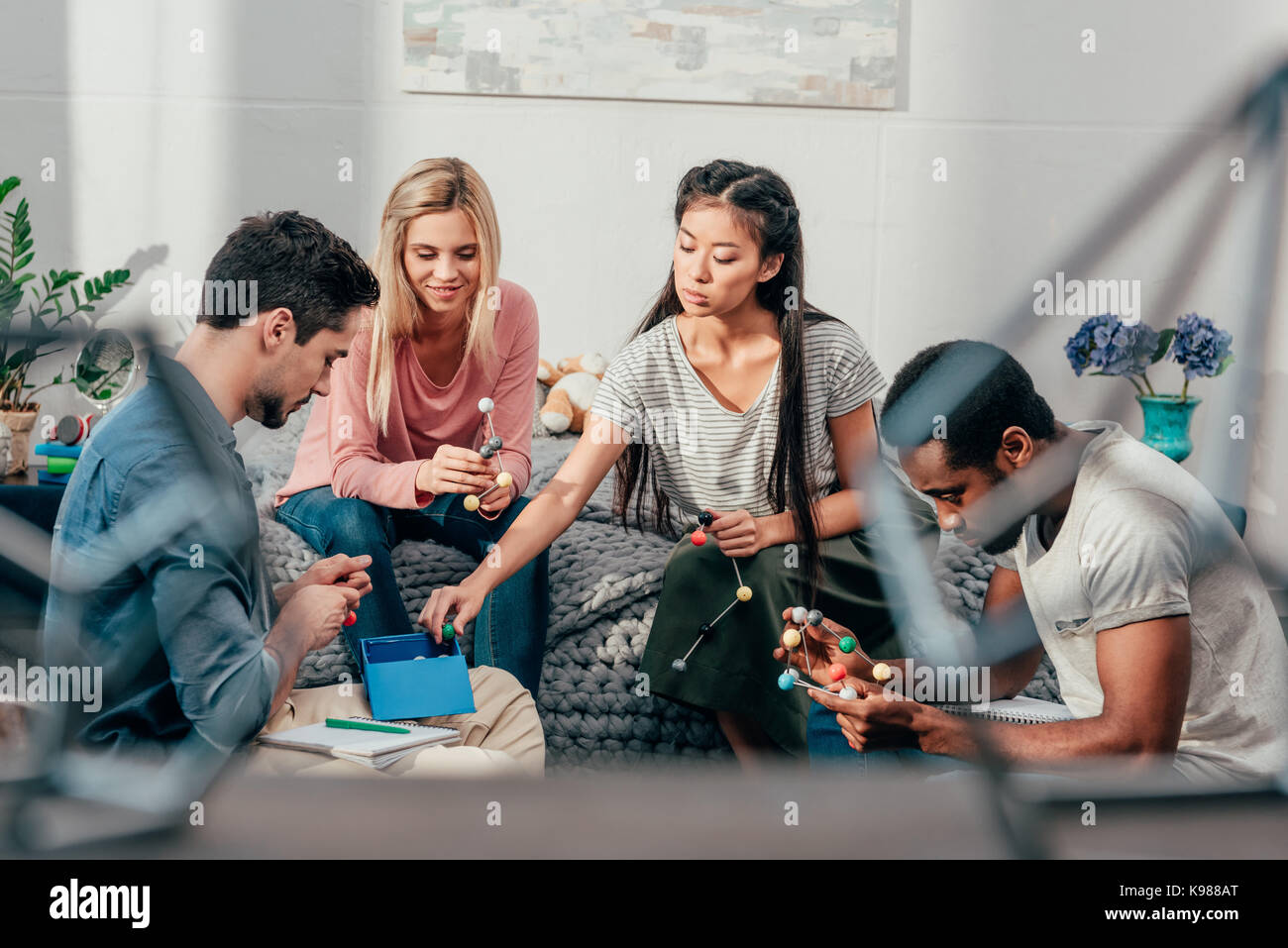 students studying at home Stock Photo - Alamy