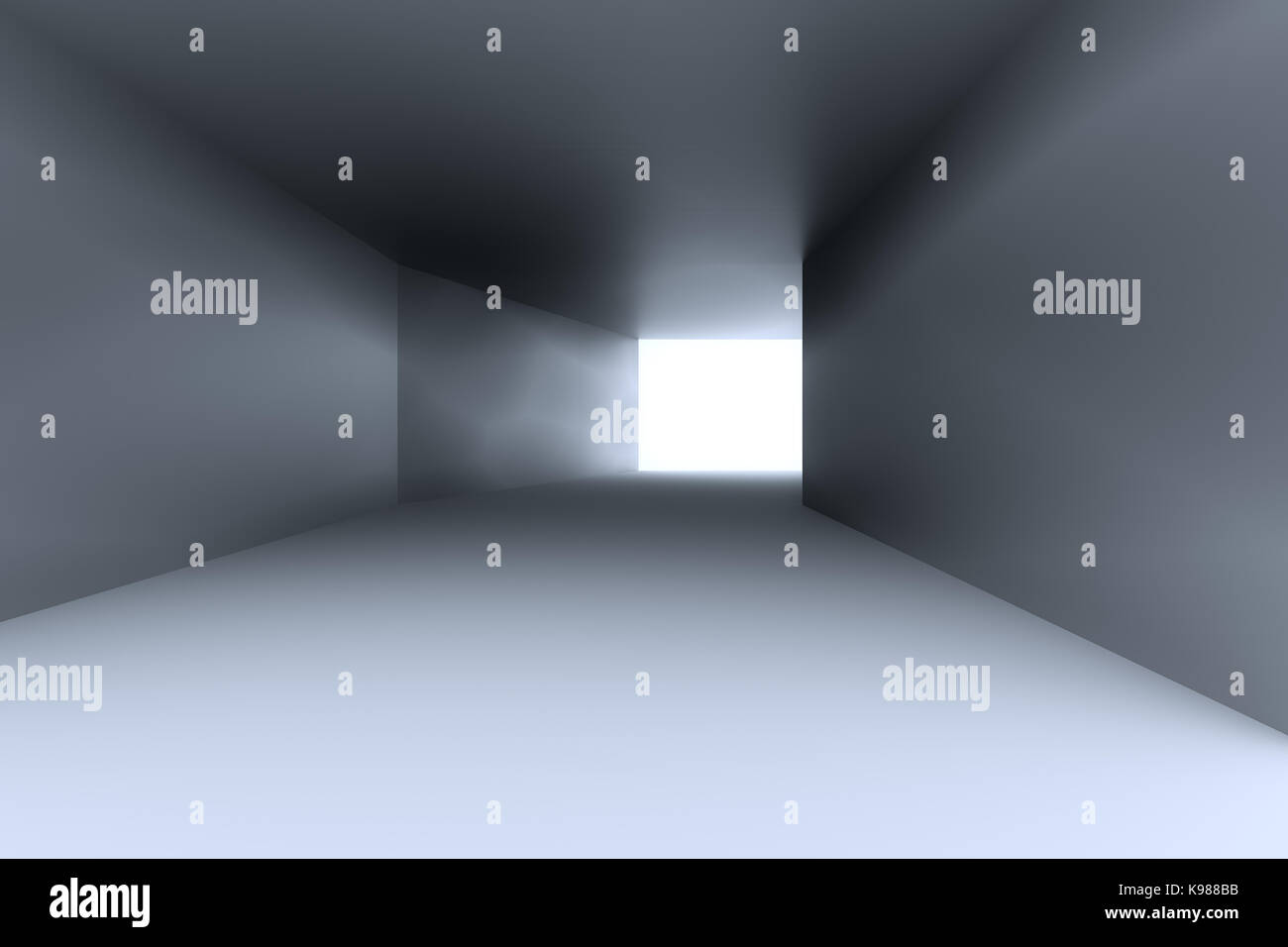 3d rendering of empty tunnel with light Stock Photo - Alamy