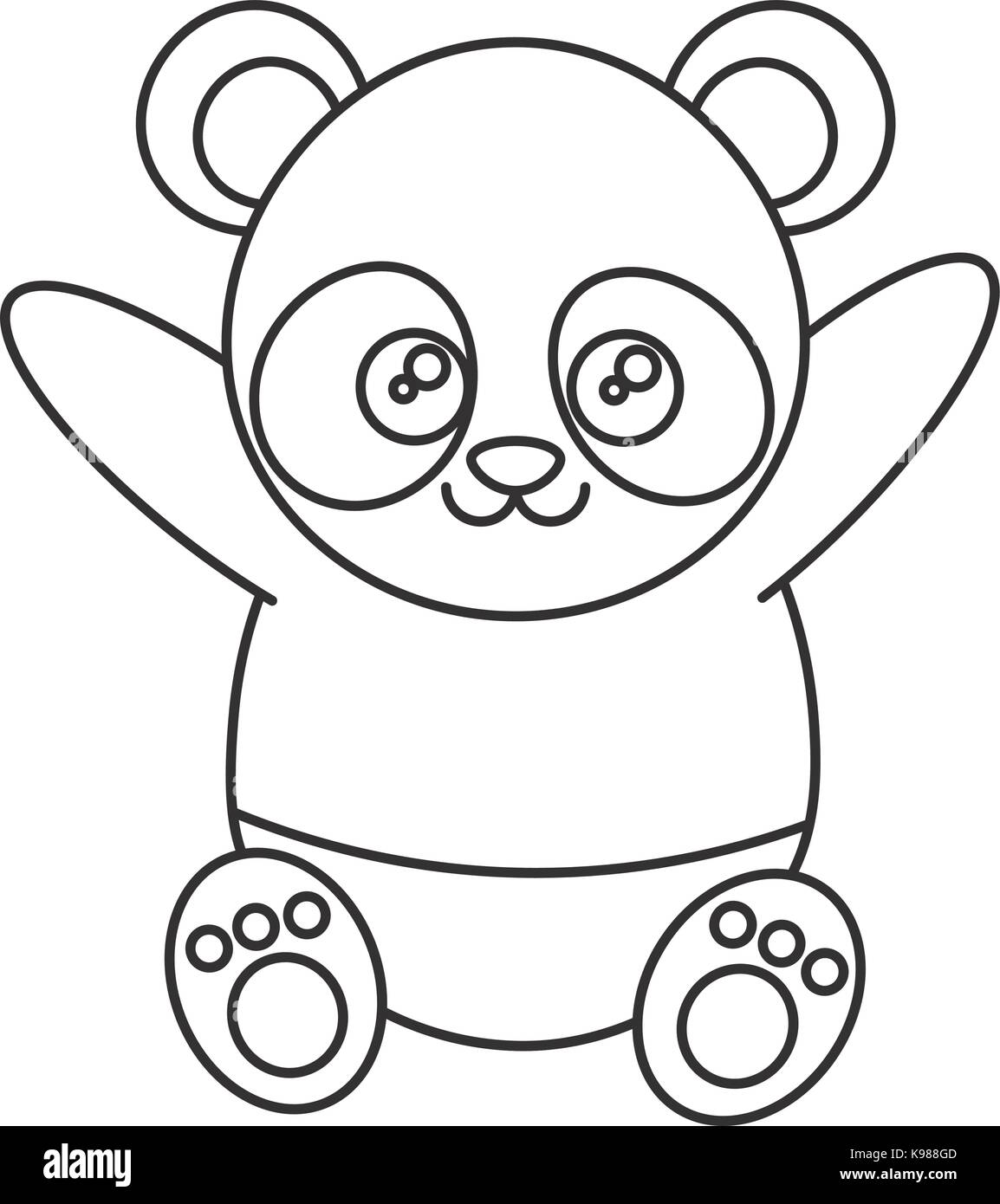 Panda Bear Cut Out Stock Images & Pictures - Alamy