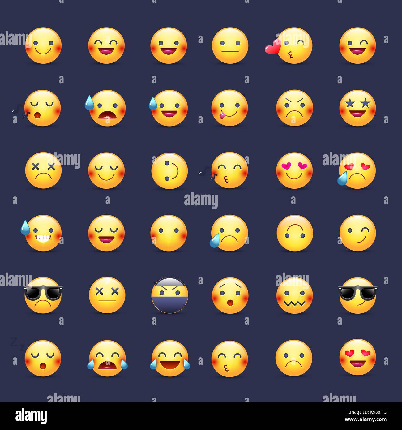 Smileys vector icon set. Emoticons pictograms. Happy, merry, singing, sleeping, ninja, crying, in love and other round yellow smileys. Large collectio Stock Vector Image & Art - Alamy Smileys vector icon set. Emoticons pictograms. Happy, merry, singing, sleeping, ninja, crying, in love and other round yellow smileys. Large collectio Stock Vector Image & Art - Alamy