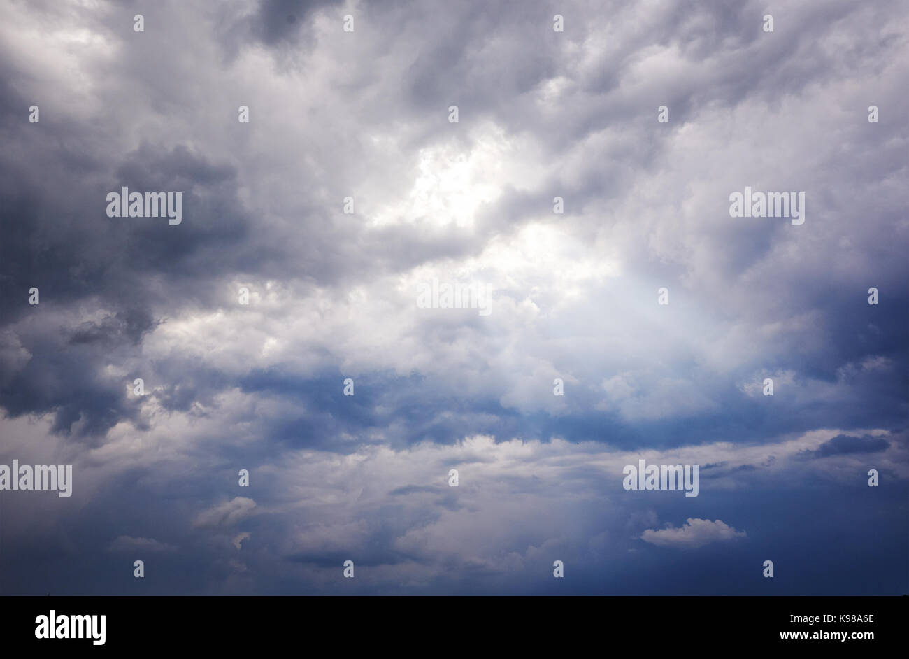 Cloudy stormy black and white dramatic sky background Stock Photo - Alamy