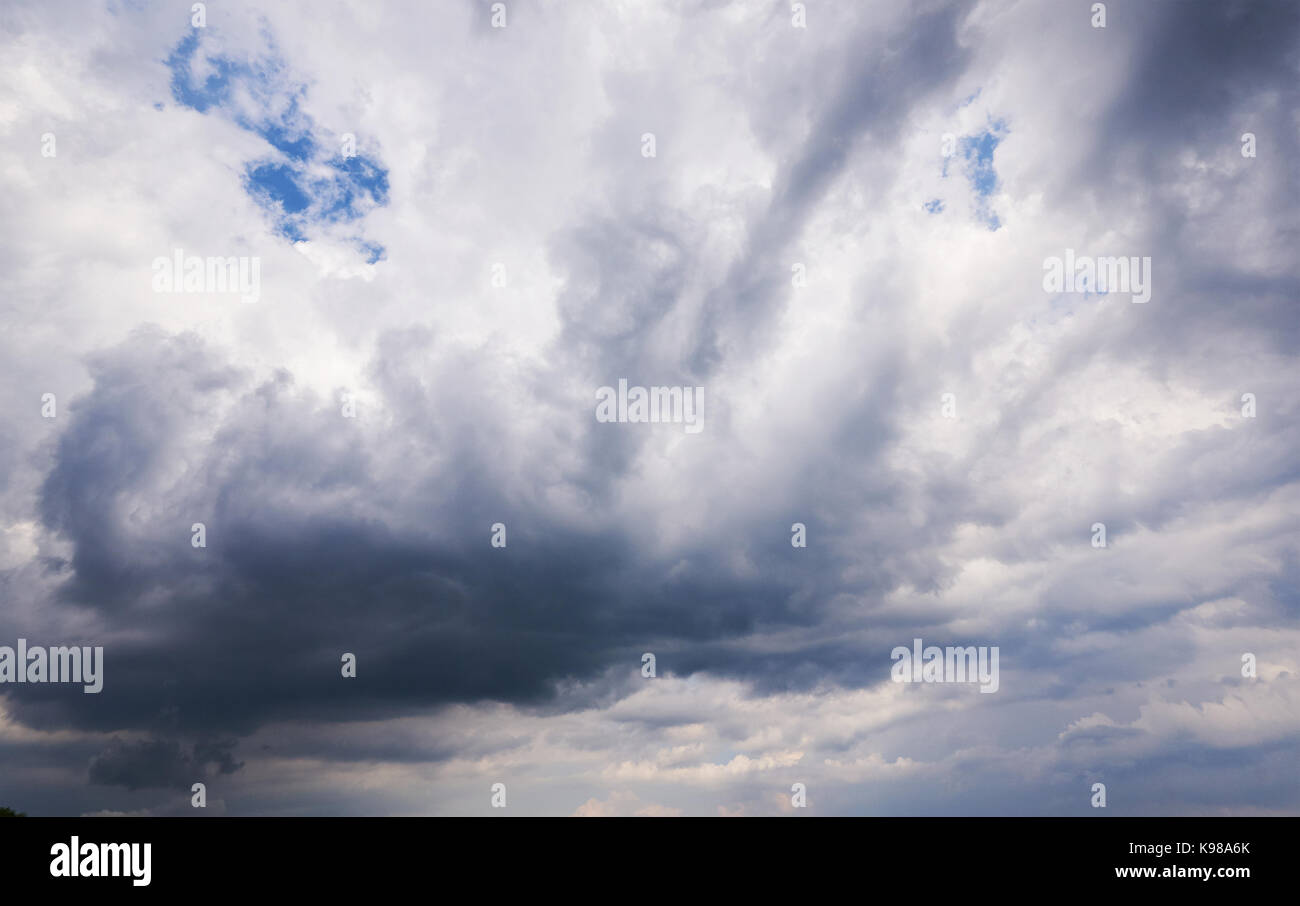 Cloudy stormy black and white dramatic sky background Stock Photo - Alamy