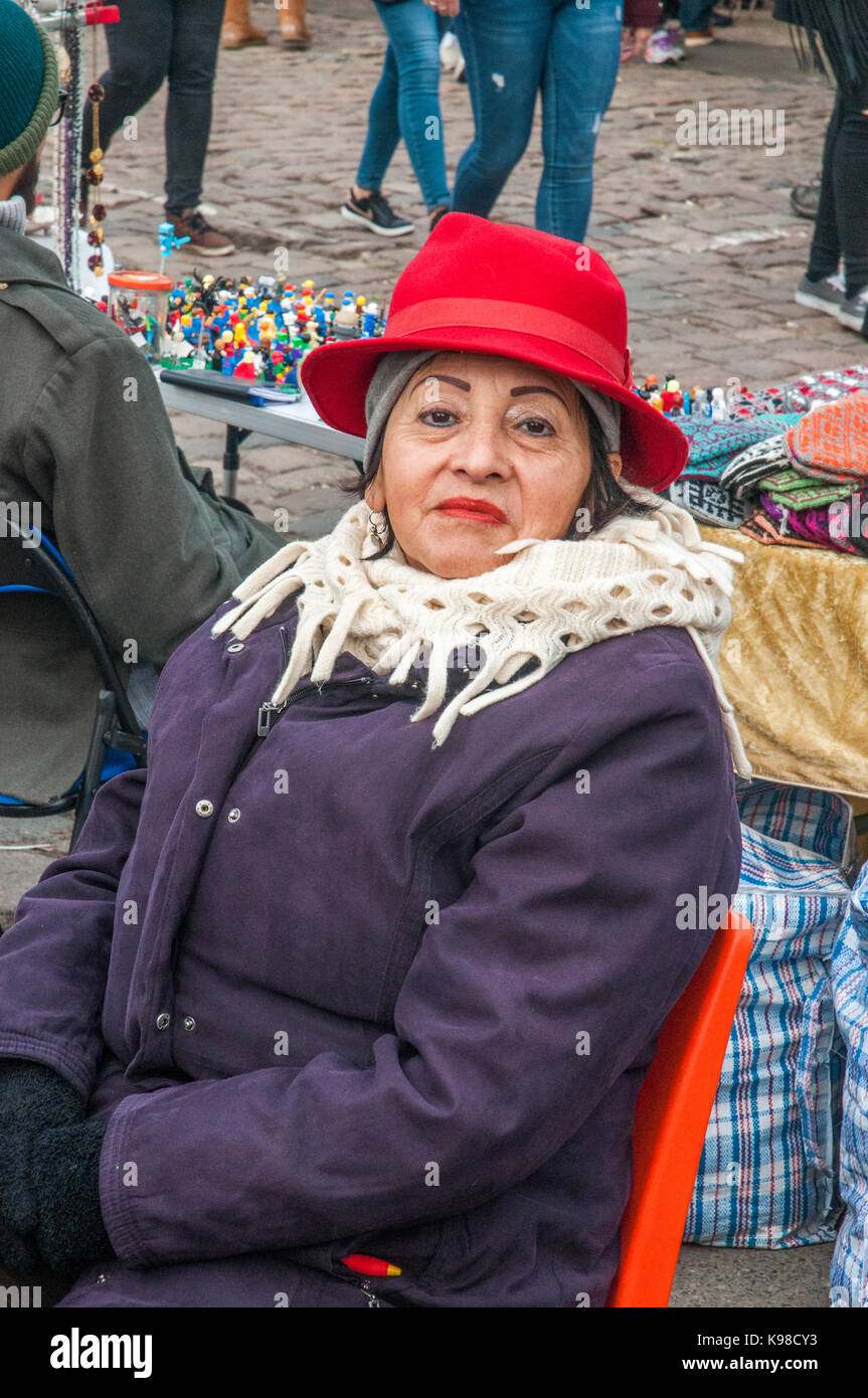 A Female Stallholder At The Mauerpark Sunday Market Berlin Stock Photo 