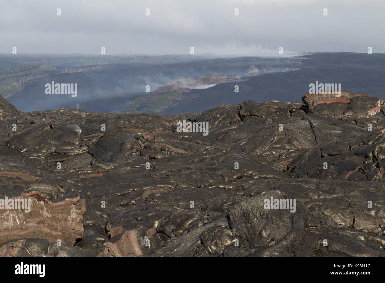 Lava field in Hawaii Stock Photo - Alamy