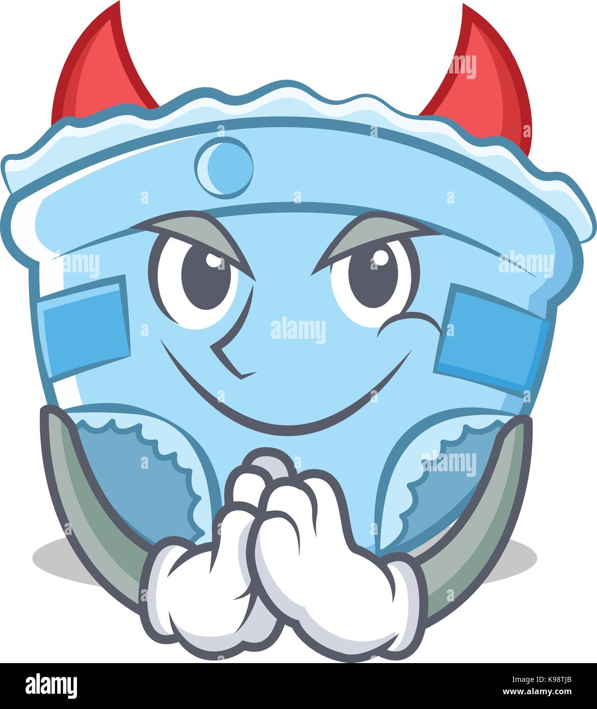 Devil baby diaper character cartoon Stock Vector Image & Art - Alamy