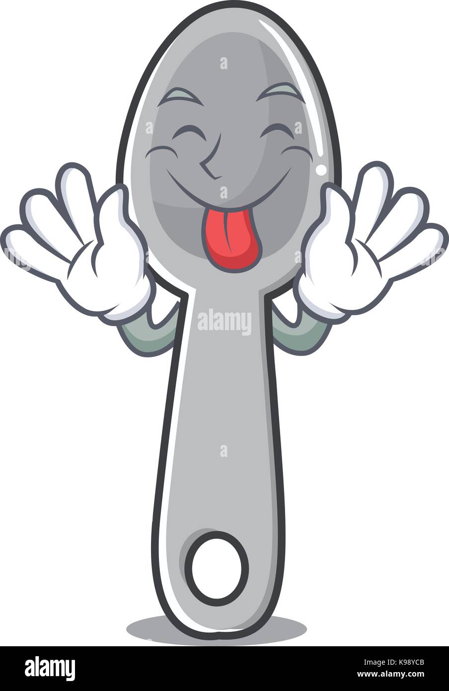 Tongue out spoon character cartoon style Stock Vector Image & Art Alamy