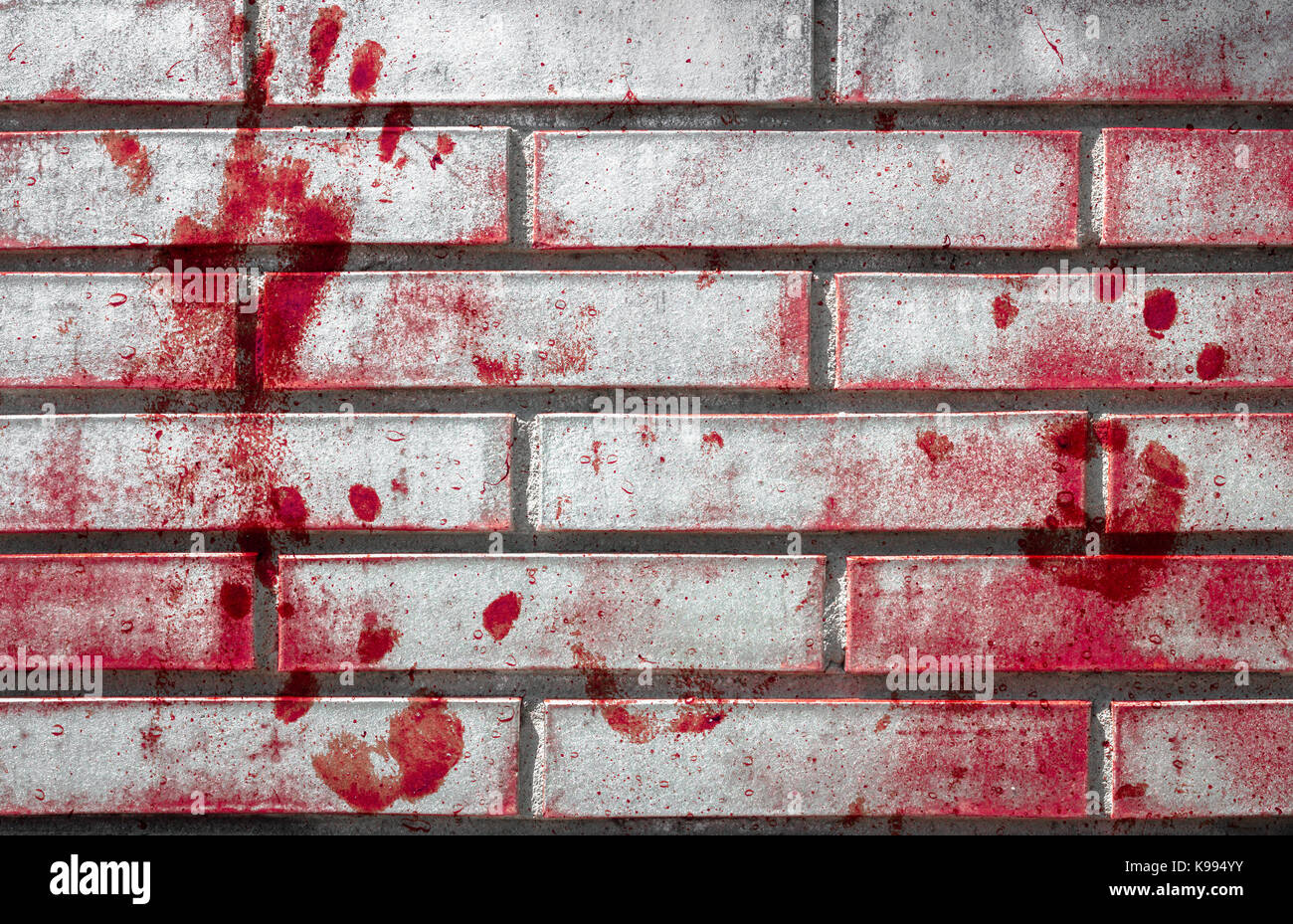 Bloody Handprint On Wall