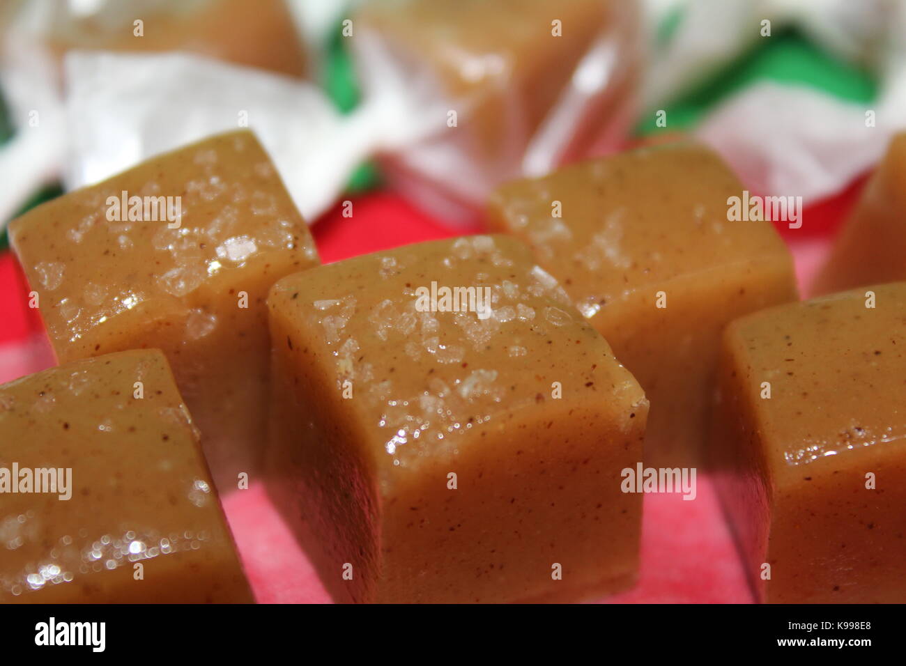 salted caramel Stock Photo
