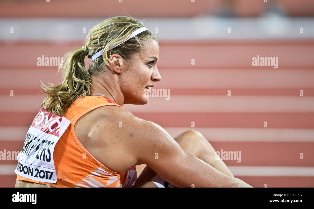 Dafne Schippers (Netherlands). 200 metres Gold Medal - IAAF Athletics World Championships - London 2017 Stock Photo