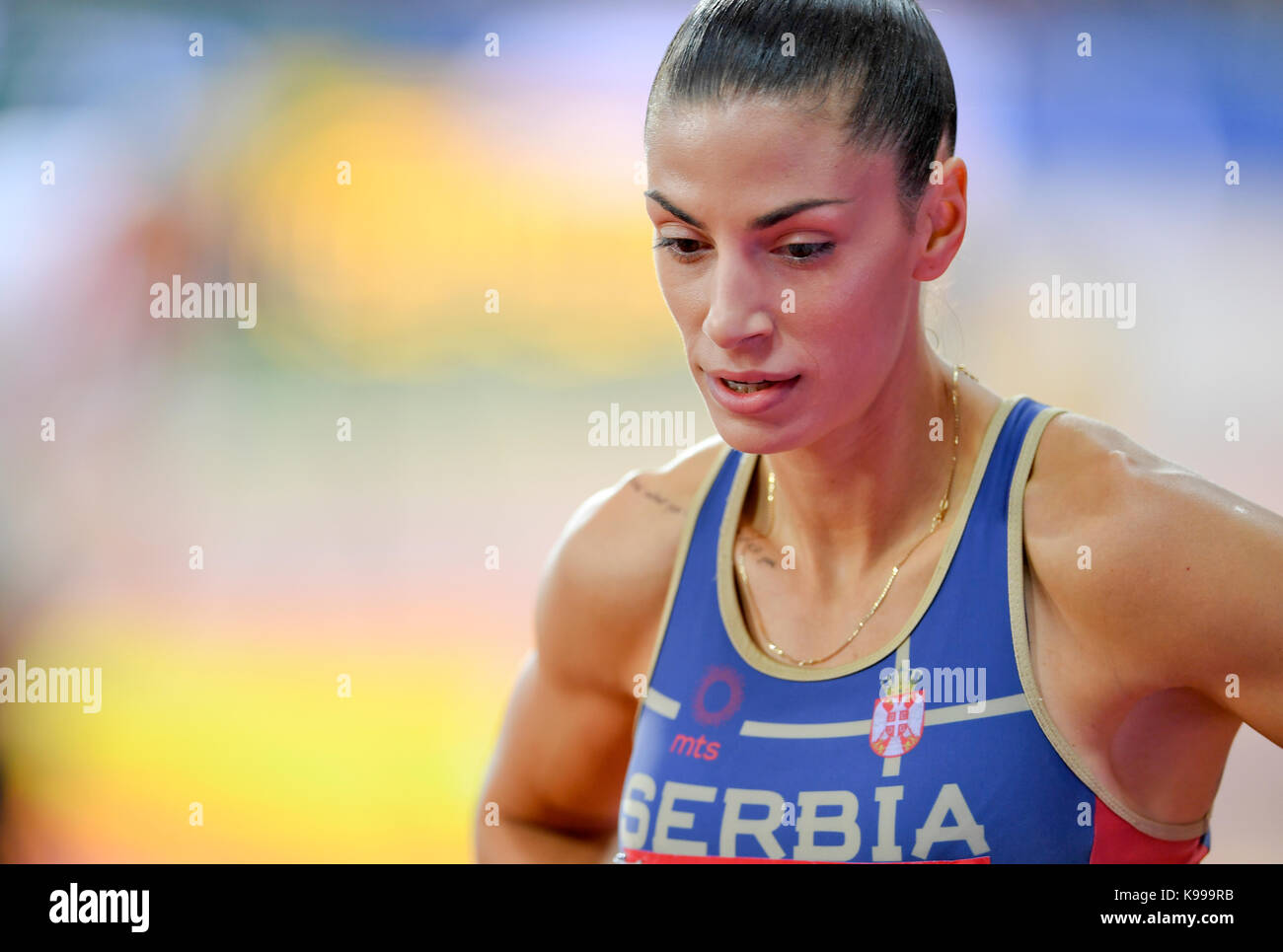Ivana Španović (Serbia) - Long Jump - IAAF Athletics World Championships - London 2017 Stock Photo