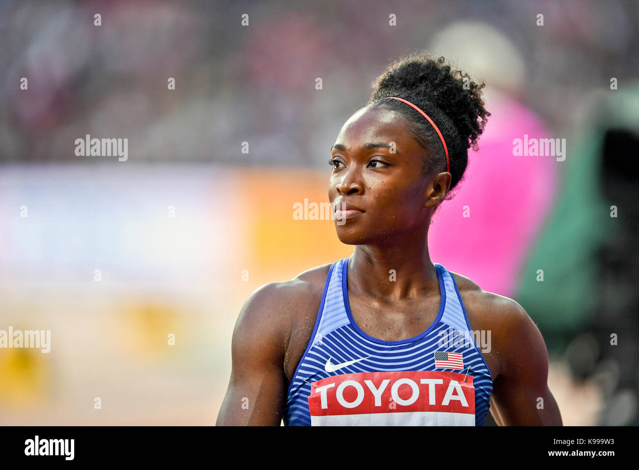 Tianna Bartoletta (USA) -  IAAF Athletics World Championships - London 2017 Stock Photo