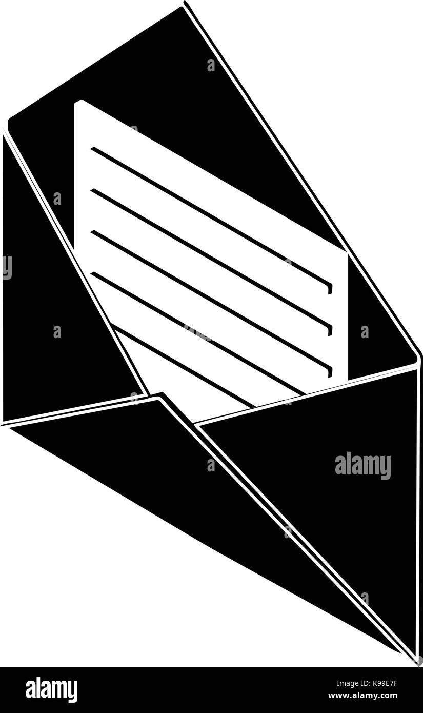 Open envelope icon, simple style Stock Vector Image & Art - Alamy
