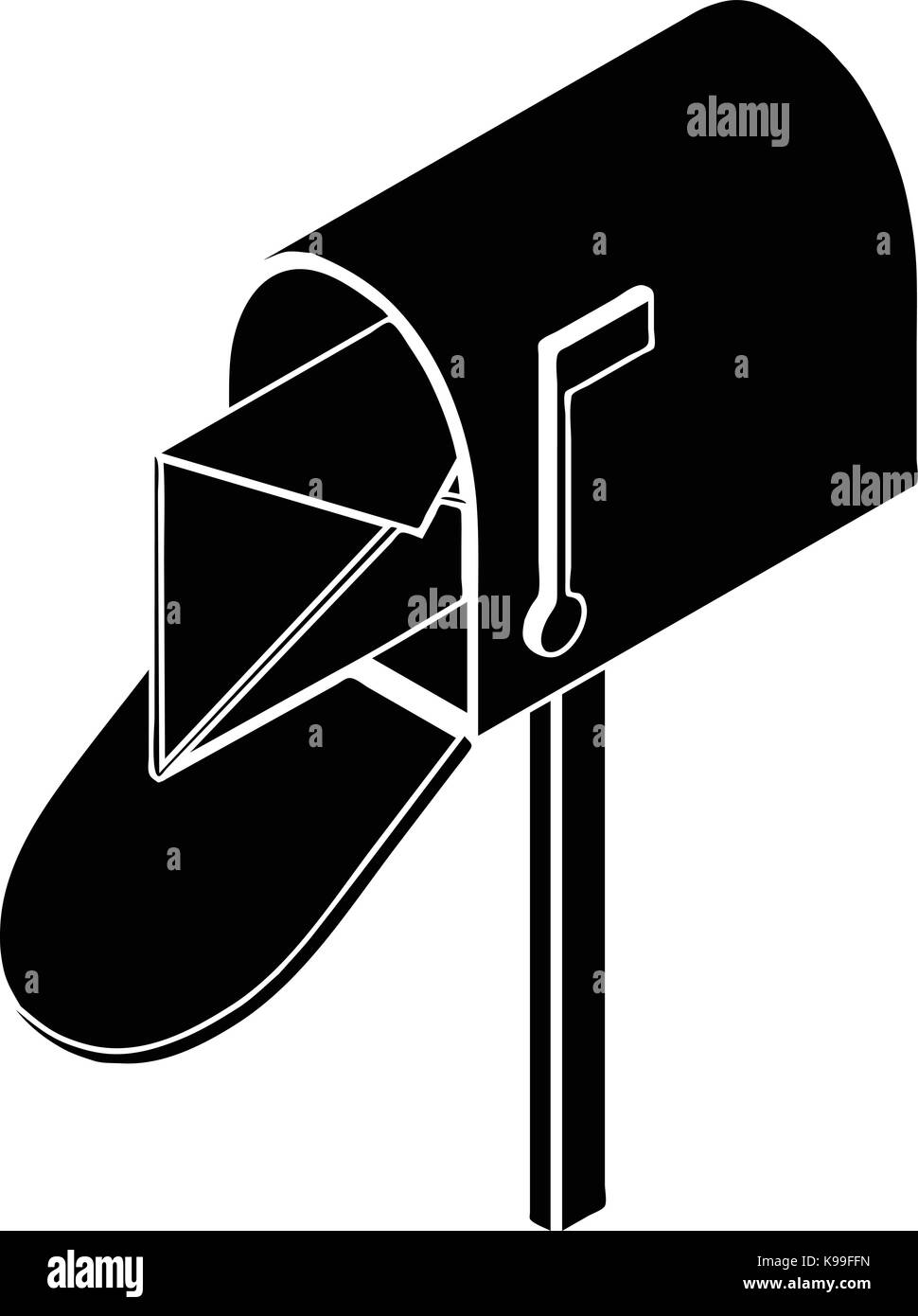 Open house postbox icon, simple style Stock Vector Image & Art - Alamy