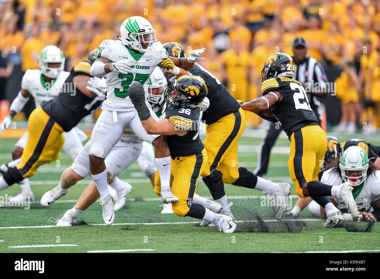 September 16, 2017: .North Texas Mean Green linebacker Brandon