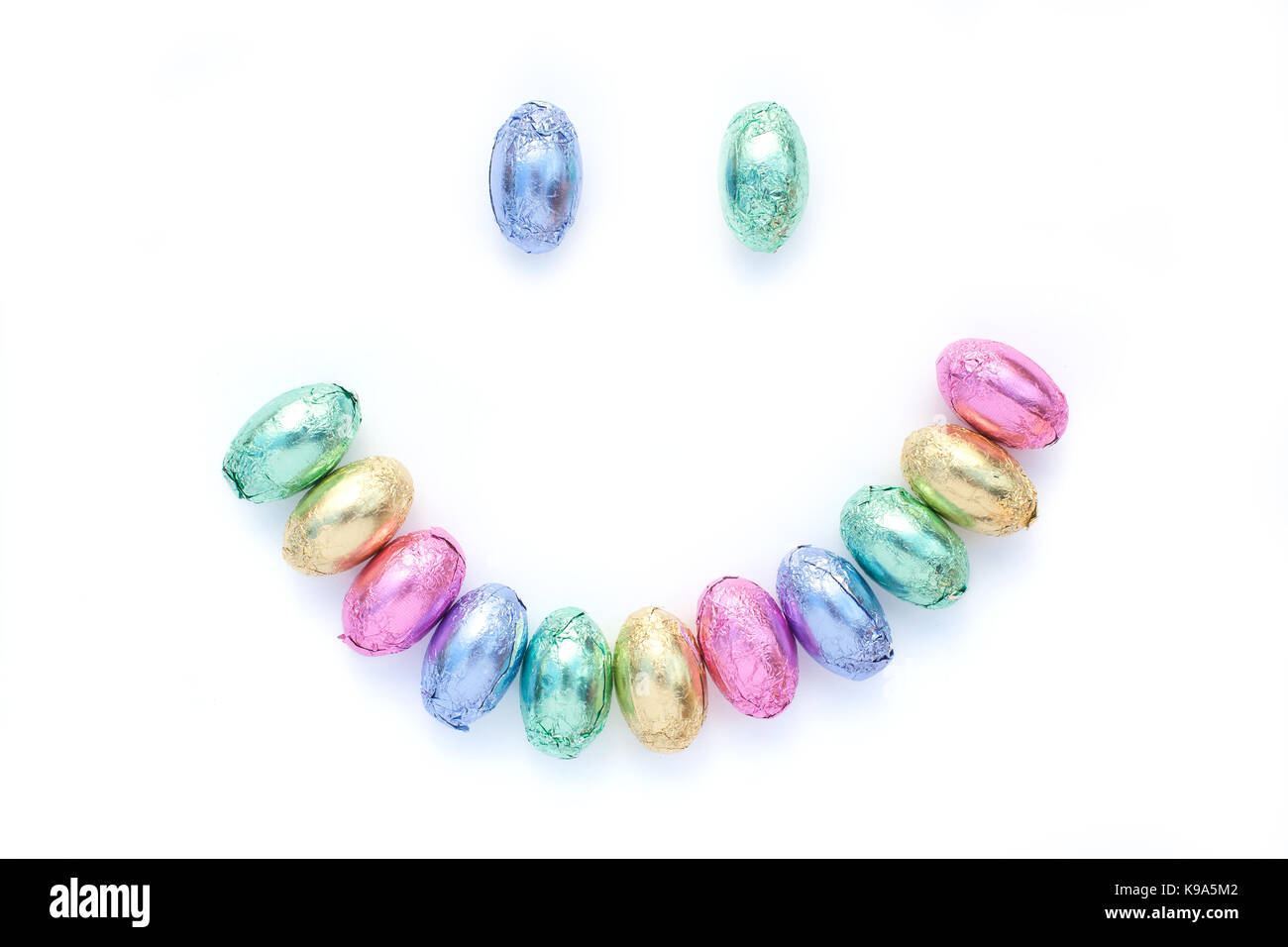 pastel chocolate eggs Stock Photo Alamy