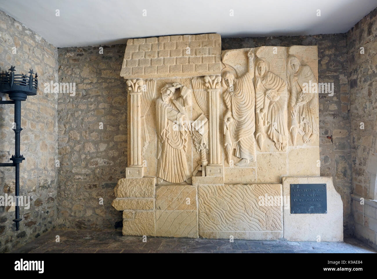 Interior of the Santo Toribio de Liebana Monastery near Potes Cantabria Spain Picos de Europa Stock Photo