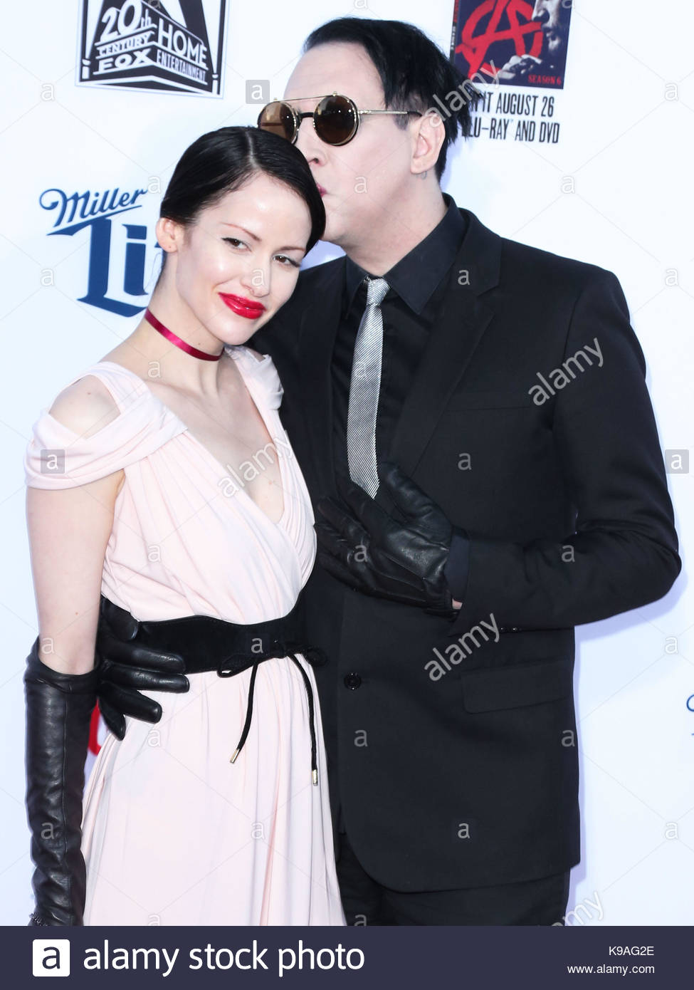 Actor Singer Marilyn Manson And Lindsay Usich Arrive At The Season ...
