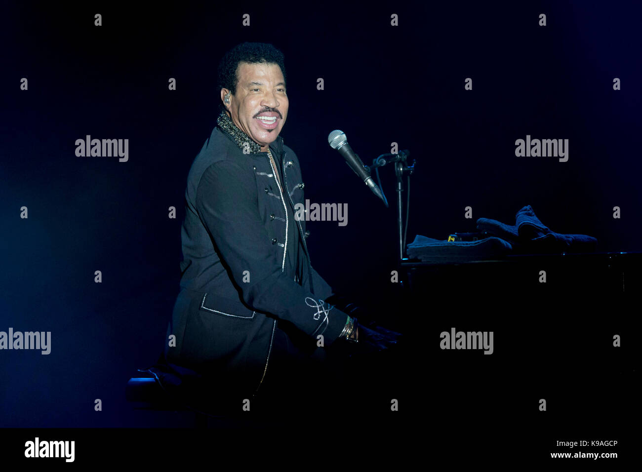 Singer Lionel Richie in concert at the Sporting concert hall in Monaco