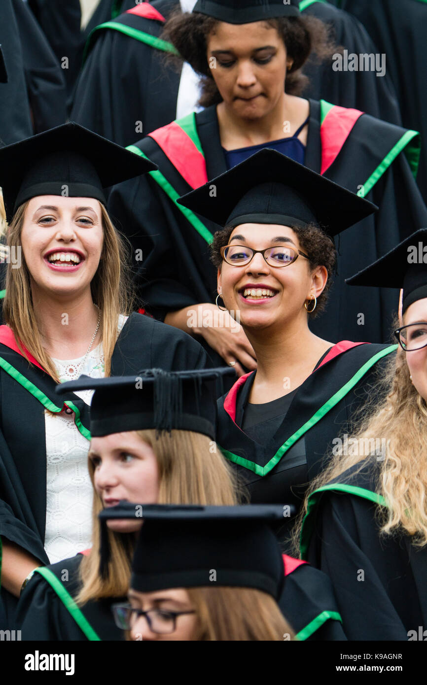 Uk student graduate wearing academic gown hi-res stock photography and ...