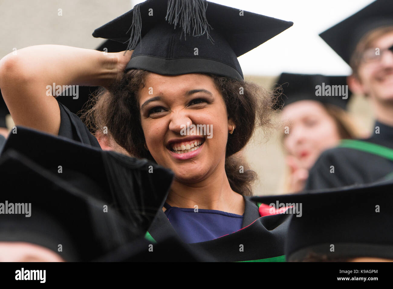 Higher Education in the UK Aberystwyth University students wearing
