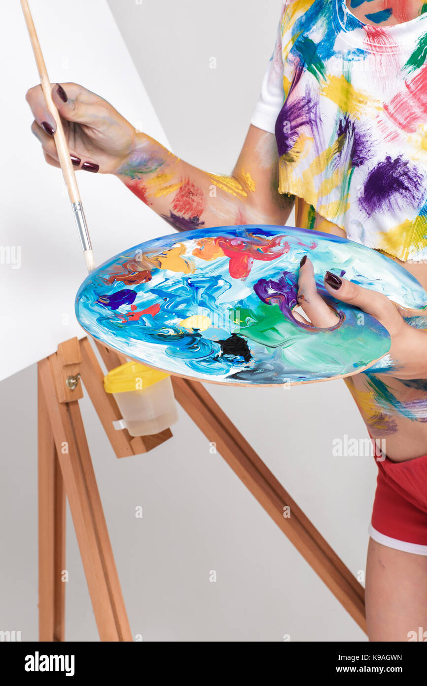 Featured image of post Hand Holding A Paint Palette Art talent craft hobby creativity concept