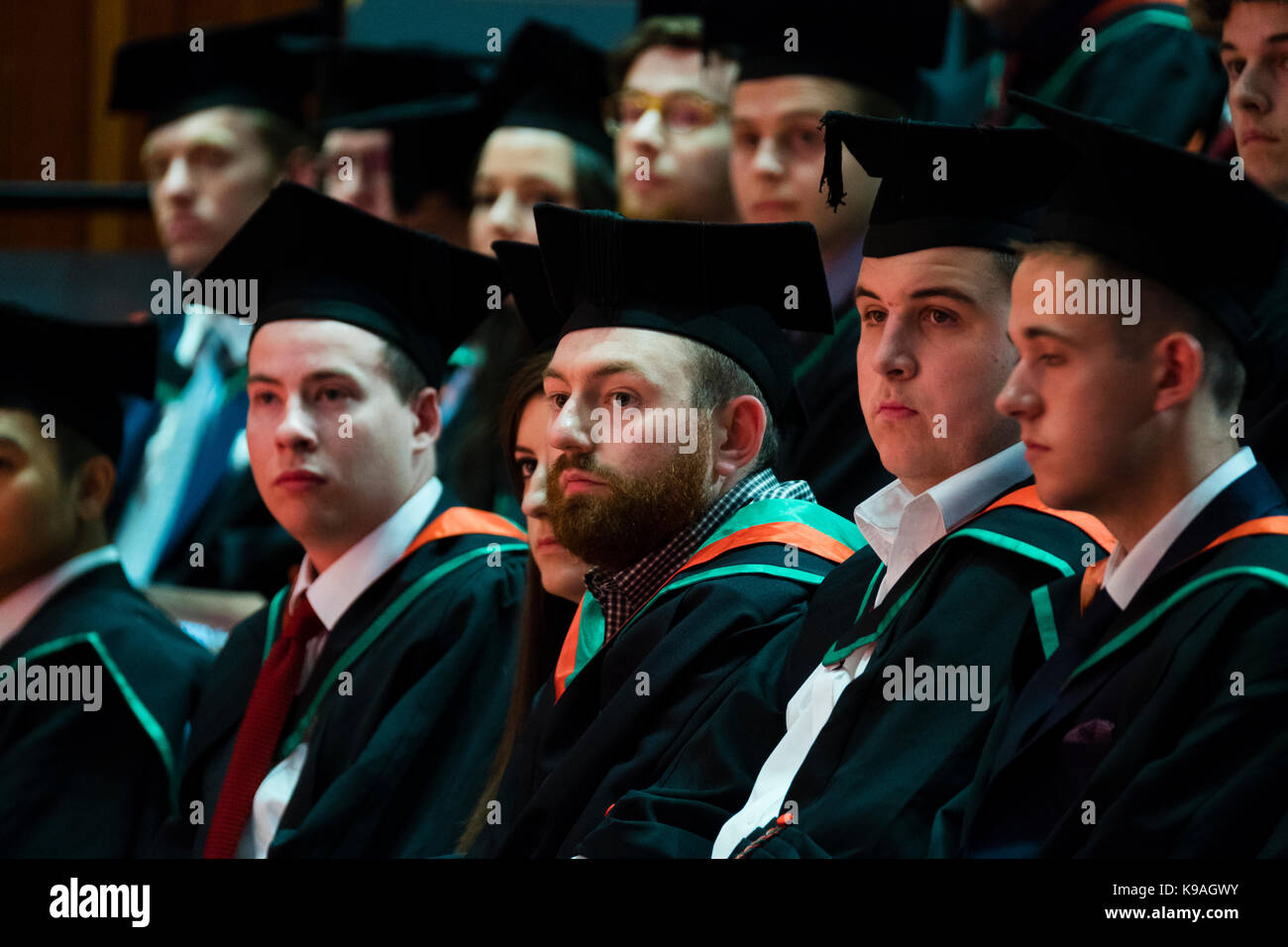 Higher Education in the UK Aberystwyth University students wearing